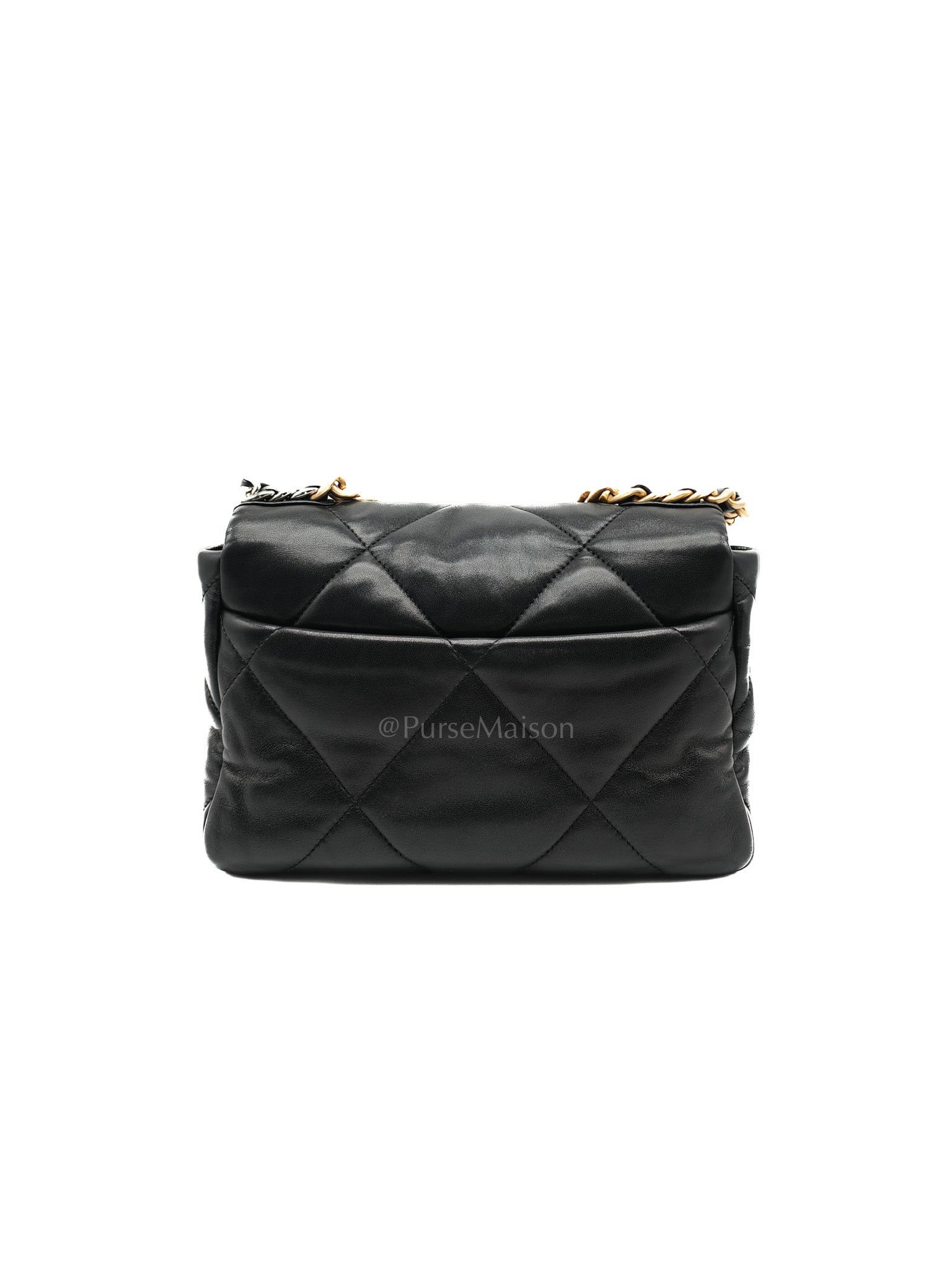Chanel 19 Small in Black Quilted Lambskin Leather and Mixed hardware Series 30 | Purse Maison Luxury Bags Shop