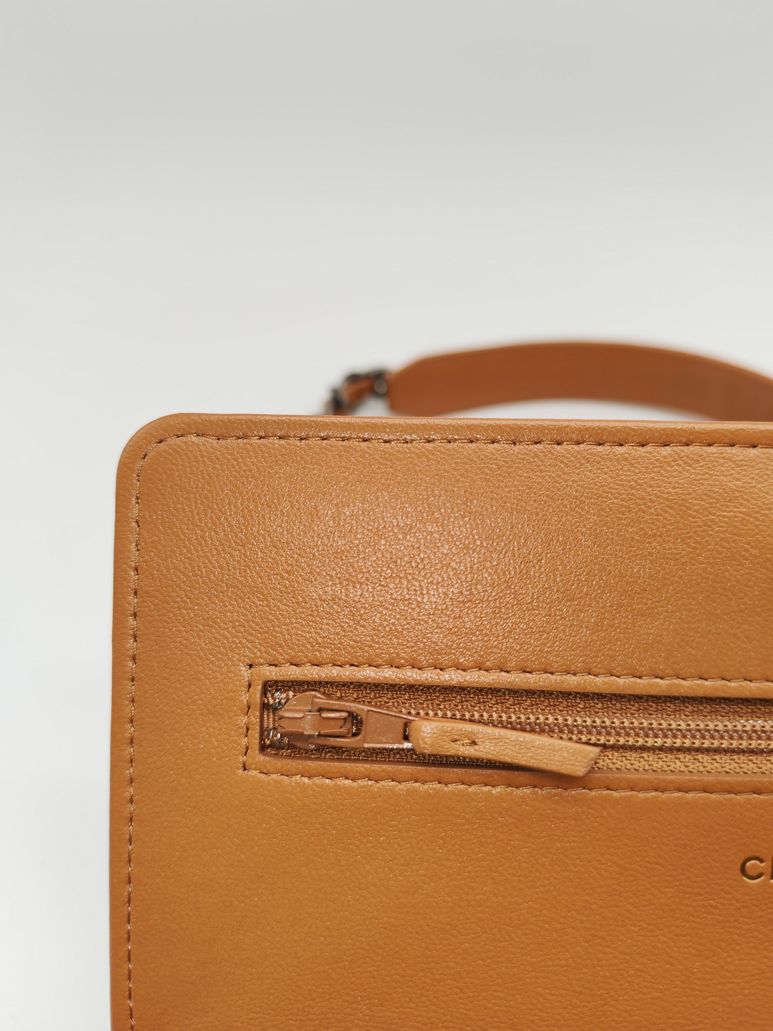 Chanel 19 Wallet On Chain (WOC) Caramel Lambskin Leather Mix Hardware (Microchip) | Purse Maison Luxury Bags Shop
