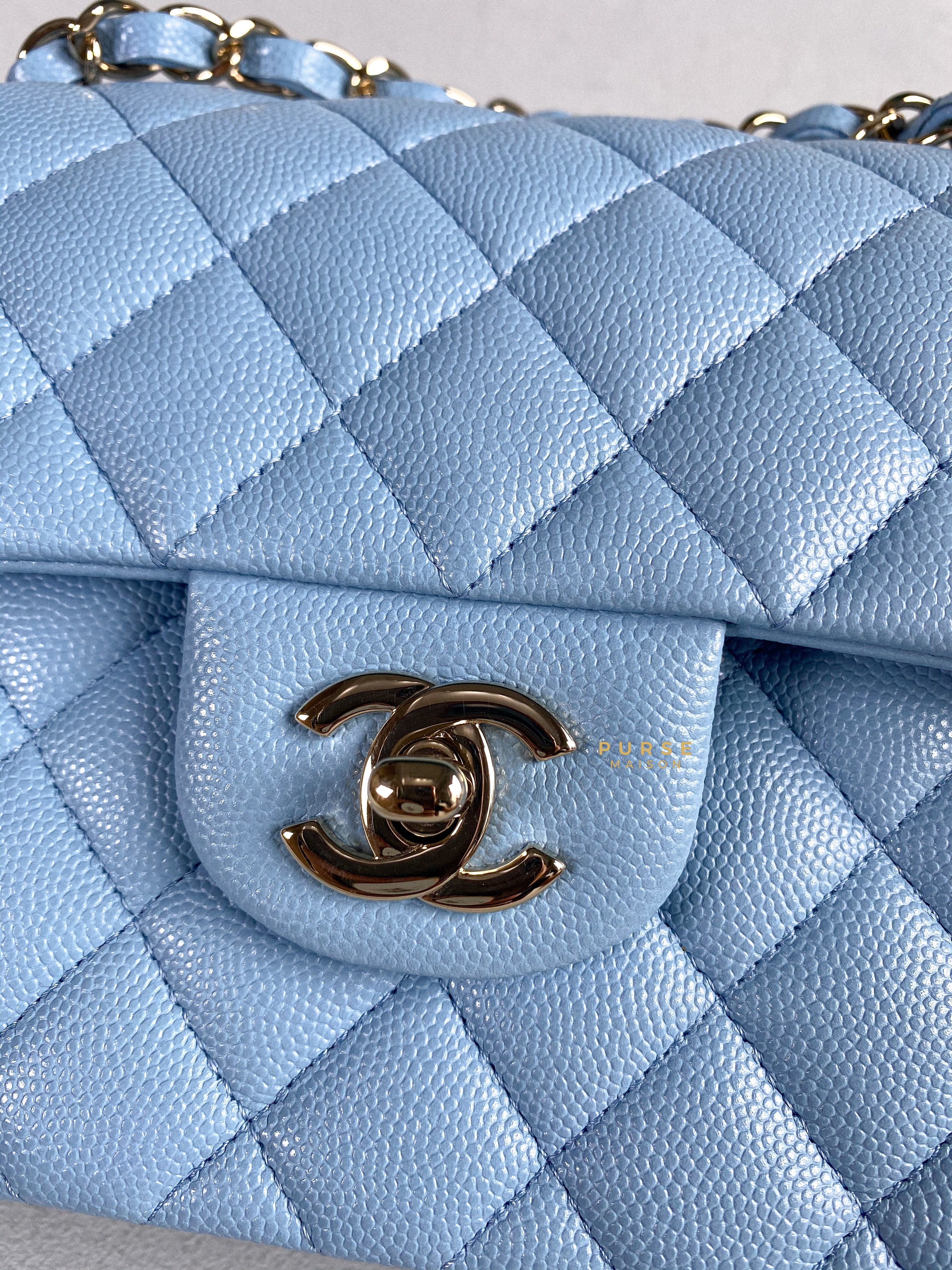 Blue best sale chanel mini