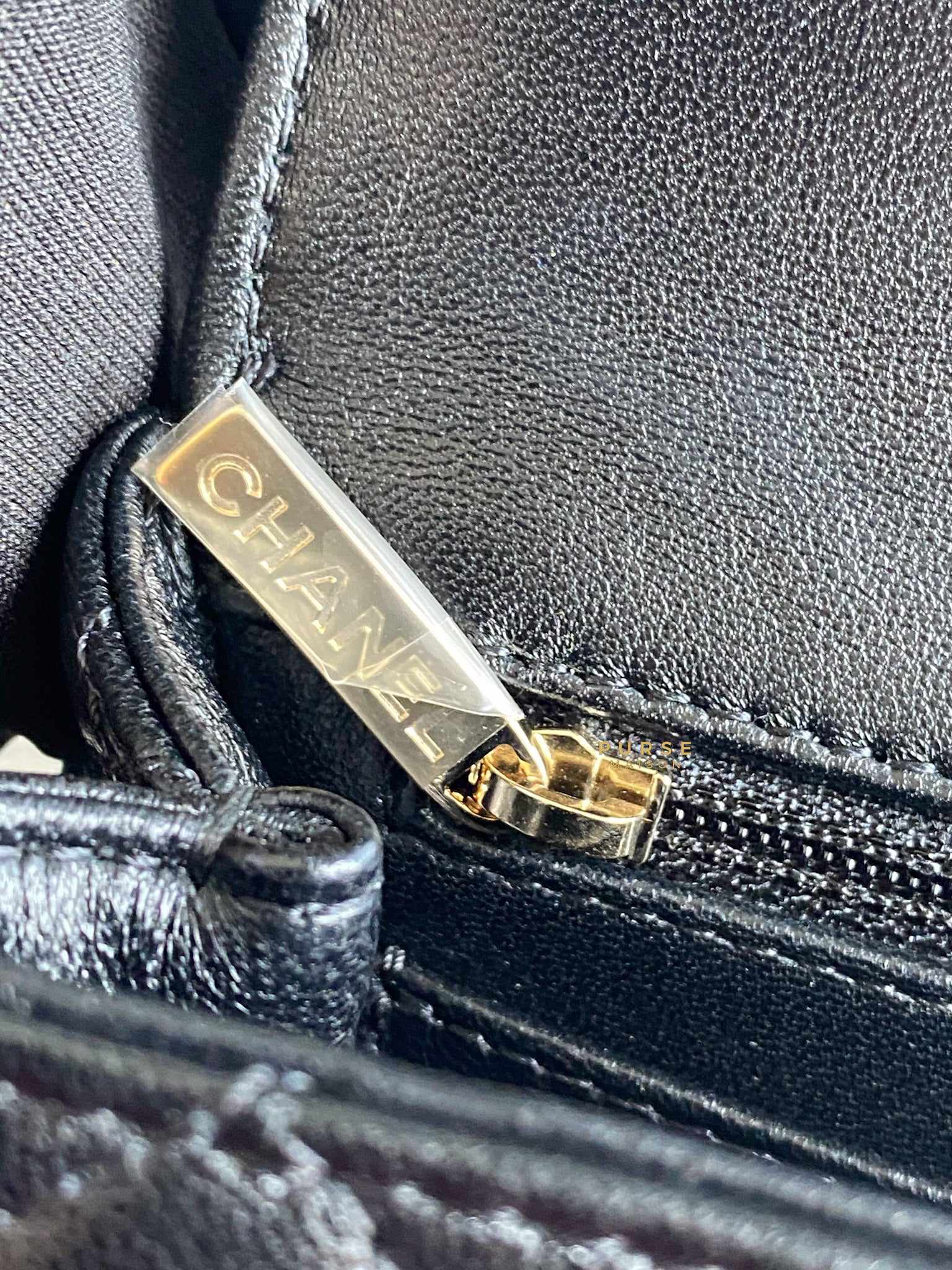 Authentic chanel best sale zipper pull