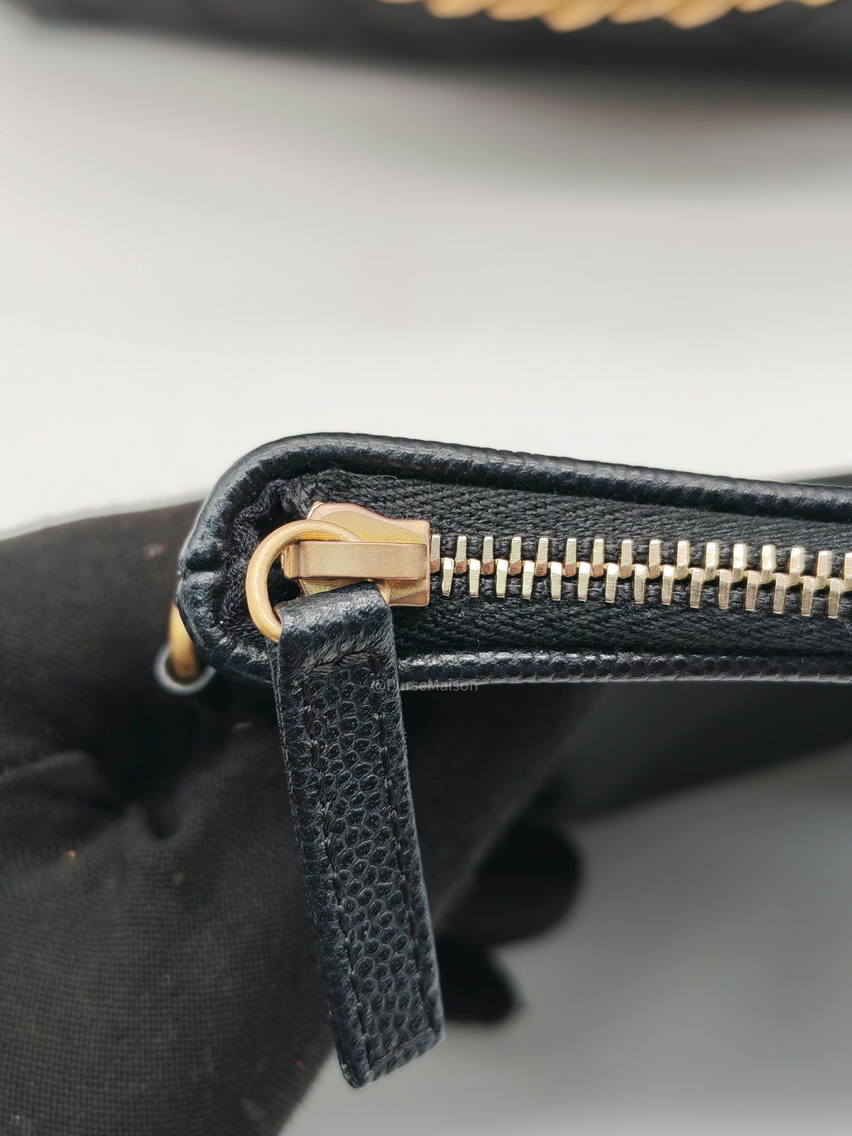 Chanel 25 Hobo Bag Medium in Black Caviar Leather Aged Gold Hardware (Microchip) | Purse Maison Luxury Bags Shop
