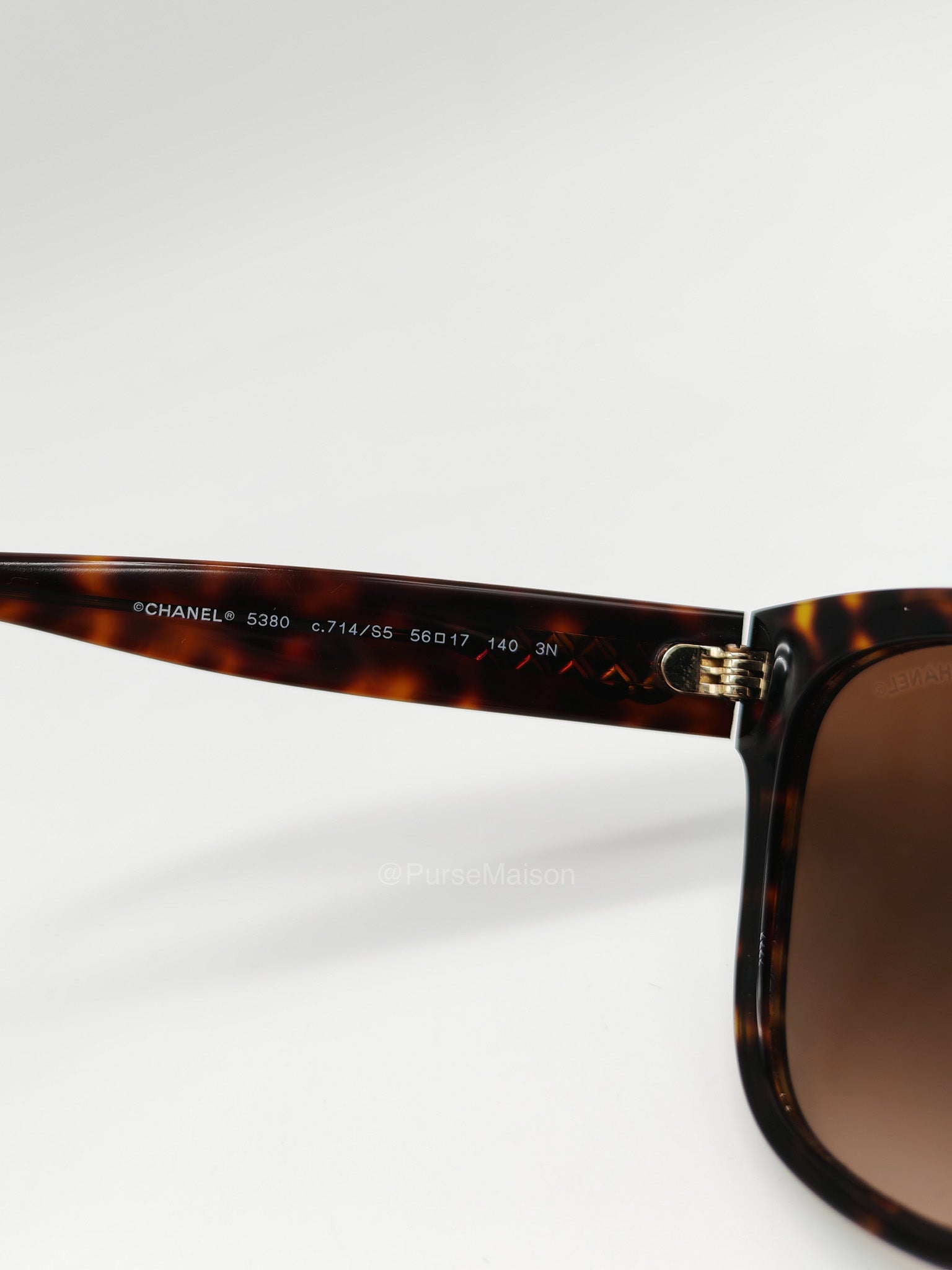 Chanel 5380 Signature Tortoiseshell Sunglasses | Purse Maison Luxury Bags Shop