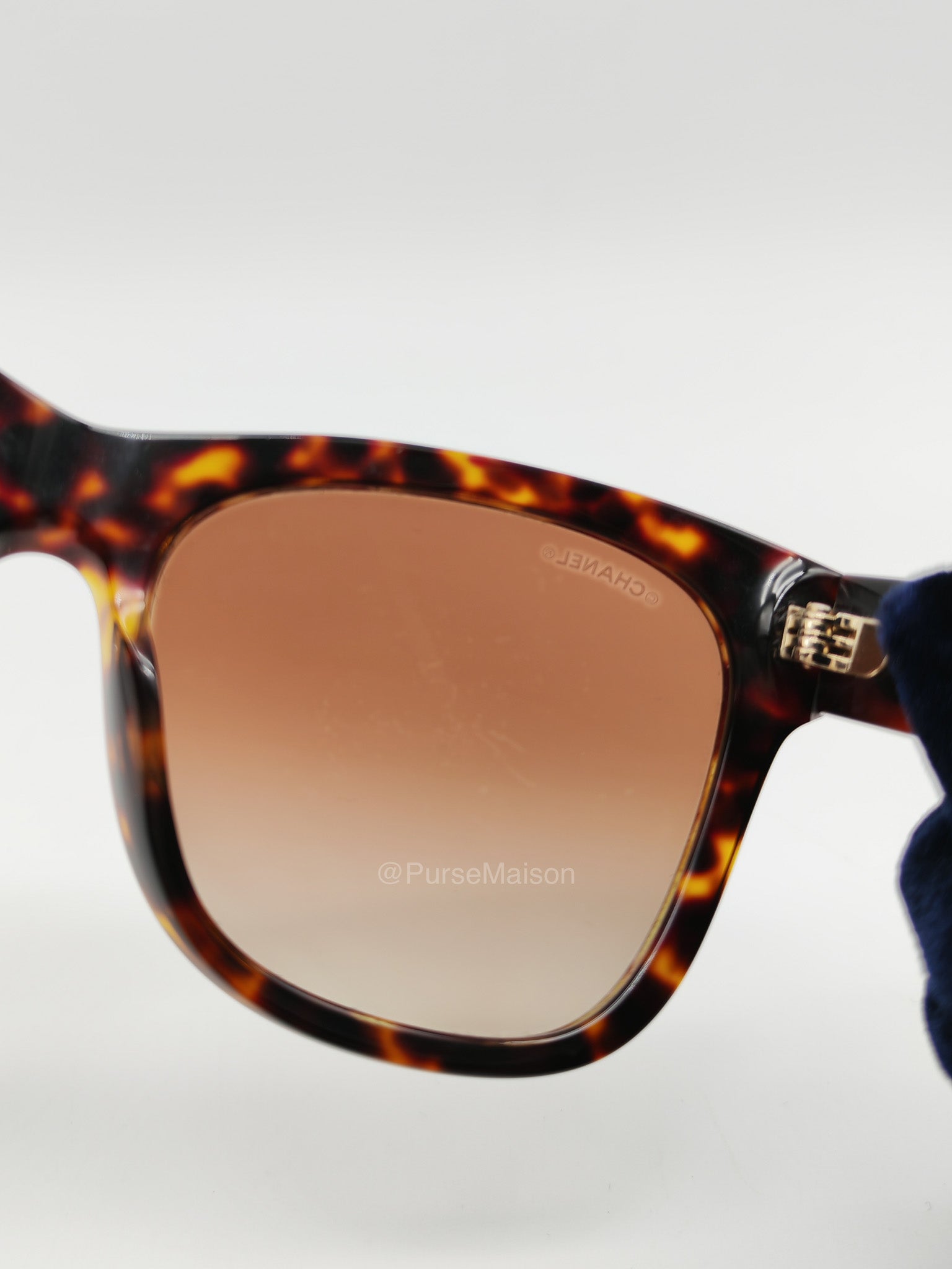 Chanel 5380 Signature Tortoiseshell Sunglasses | Purse Maison Luxury Bags Shop