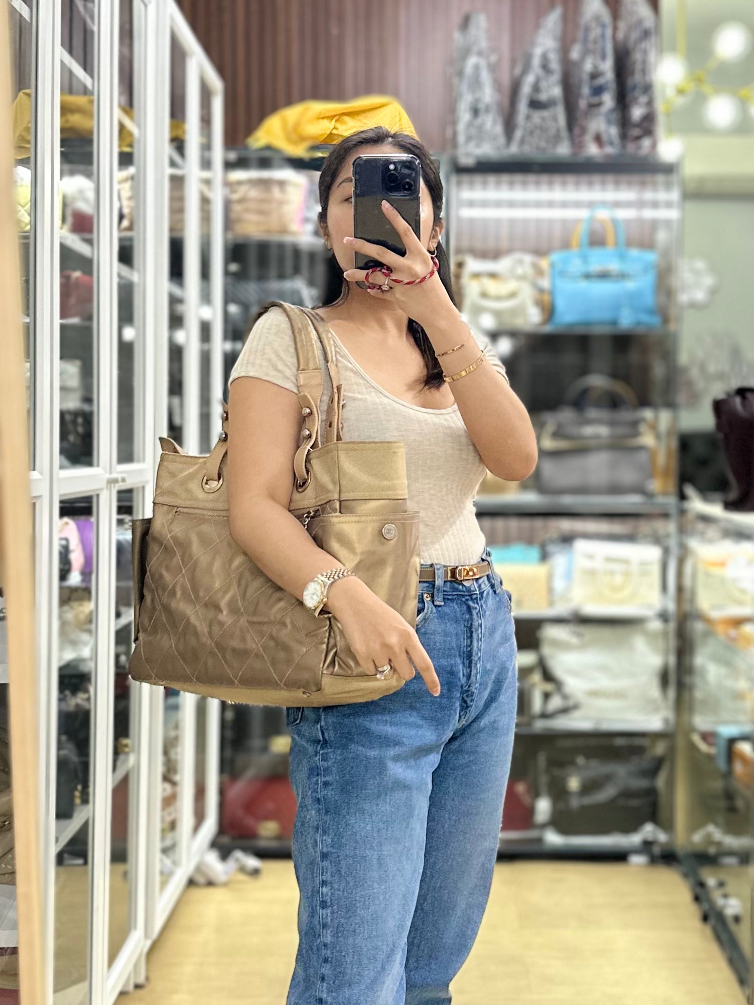 Chanel biarritz large tote hotsell