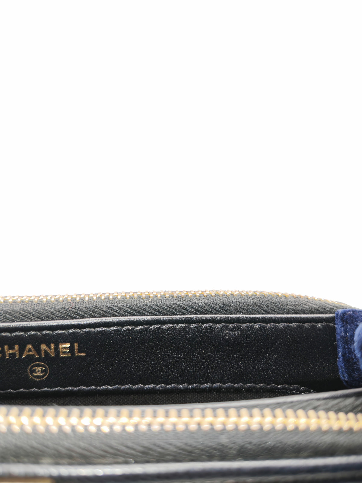 Chanel Boy Double Zip Clutch with Chain in Black Caviar Leather and Aged Gold Hardware Series 25 | Purse Maison Luxury Bags Shop