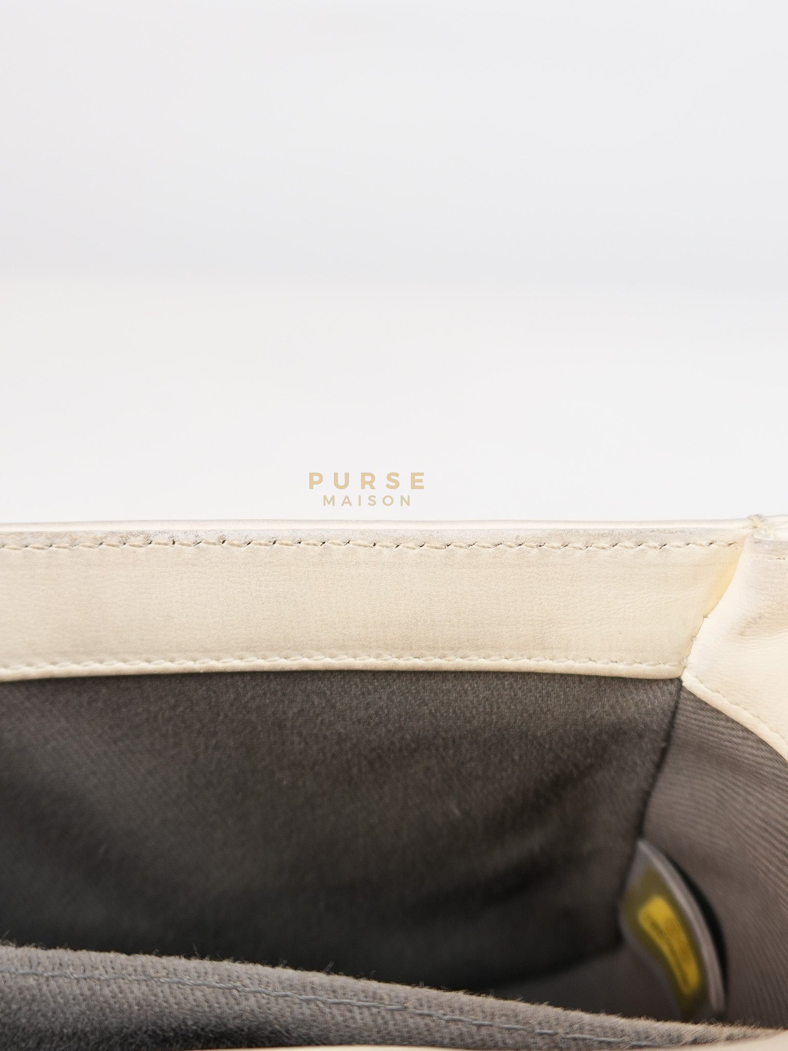 Boy Galuchat Mini Flap Bag in White Quilted Lambskin Leather & Silver Hardware Series 16 | Purse Maison Luxury Bags Shop