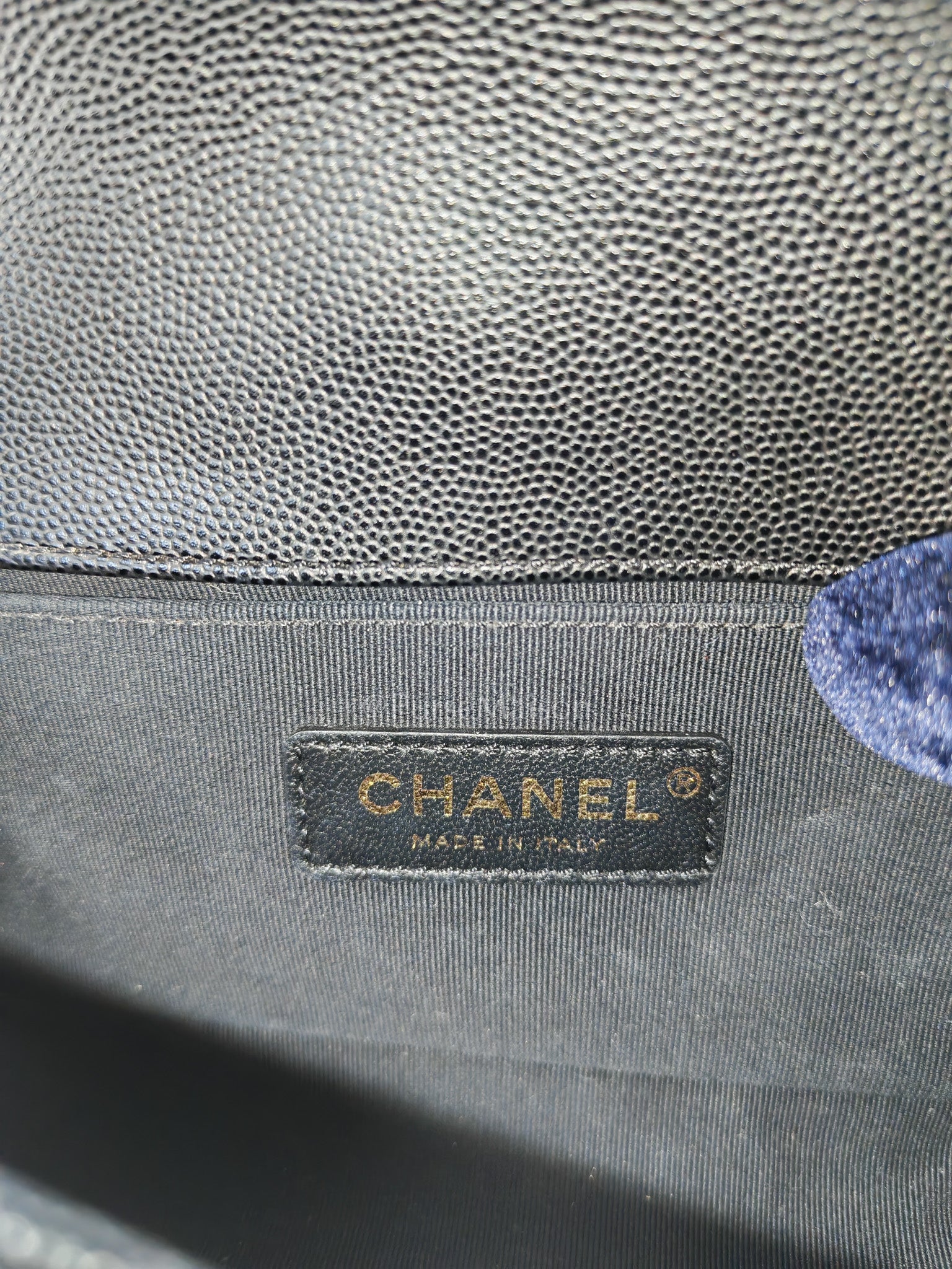 Boy Small in Black Quilted Calfskin Leather and Aged Gold Hardware (Microchip) | Purse Maison Luxury Bags Shop