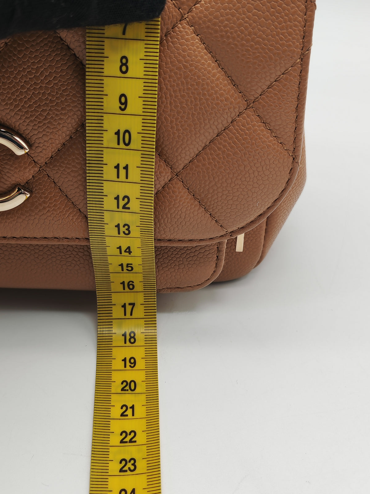 Chanel Business Affinity Small in Caramel Caviar Leather Light Gold Hardware (Series 30) | Purse Maison Luxury Bags Shop