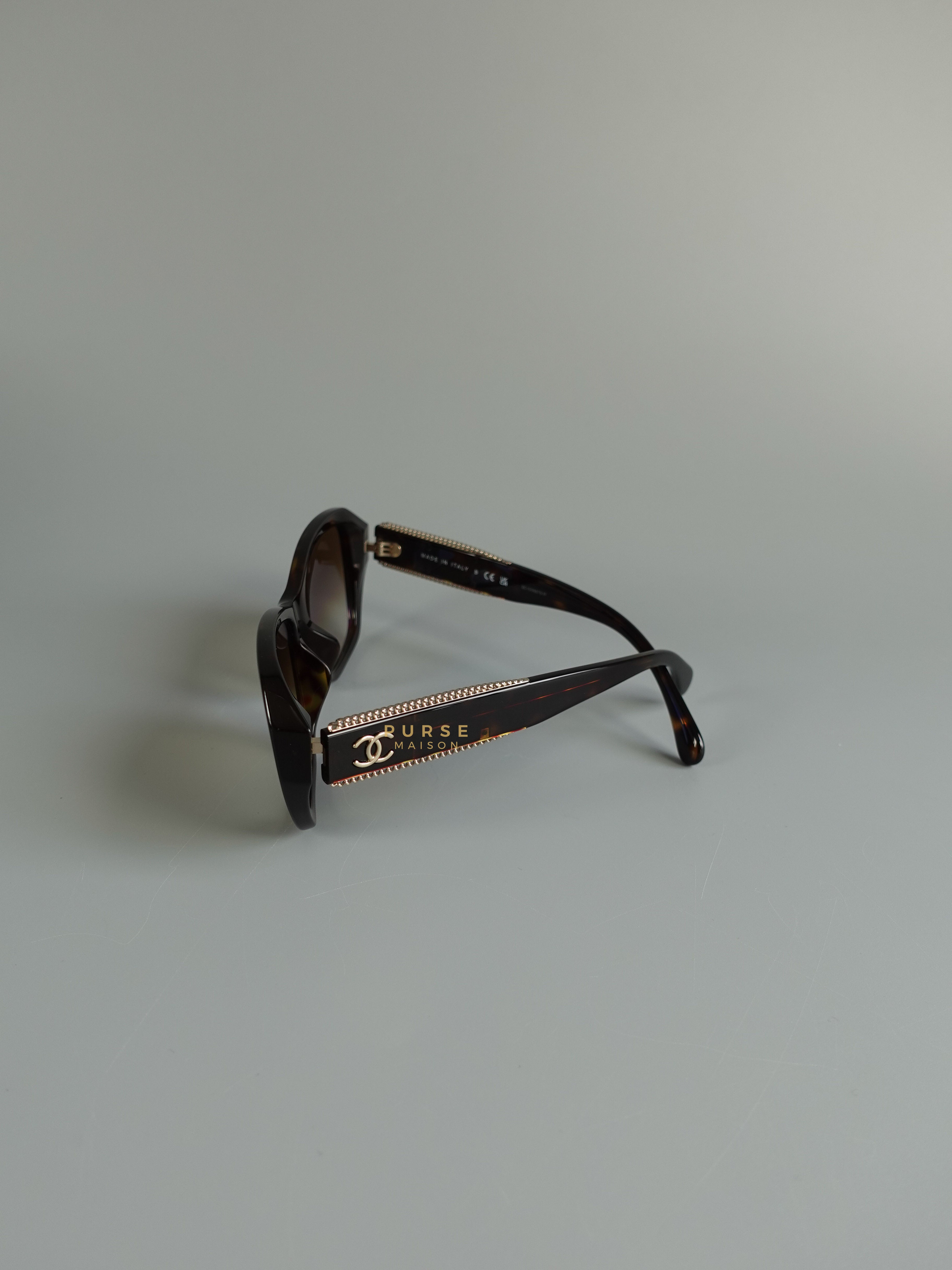Chanel Butterfly Dark Tortoise/Brown Gradient Sunglasses | Purse Maison Luxury Bags Shop