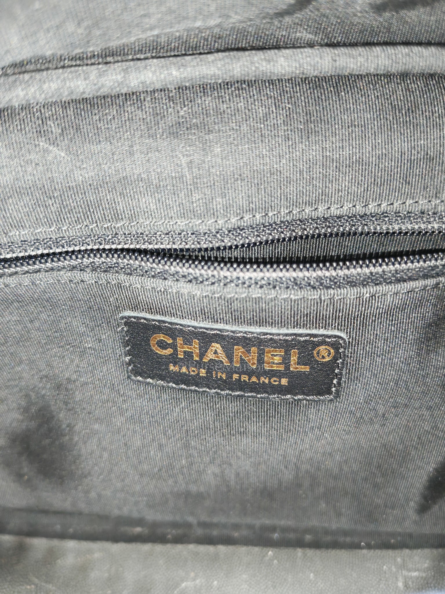Chanel Chevron Daily Camera Case Bag in Black Calfskin Leather and Light Gold Hardware Series 27 | Purse Maison Luxury Bags Shop