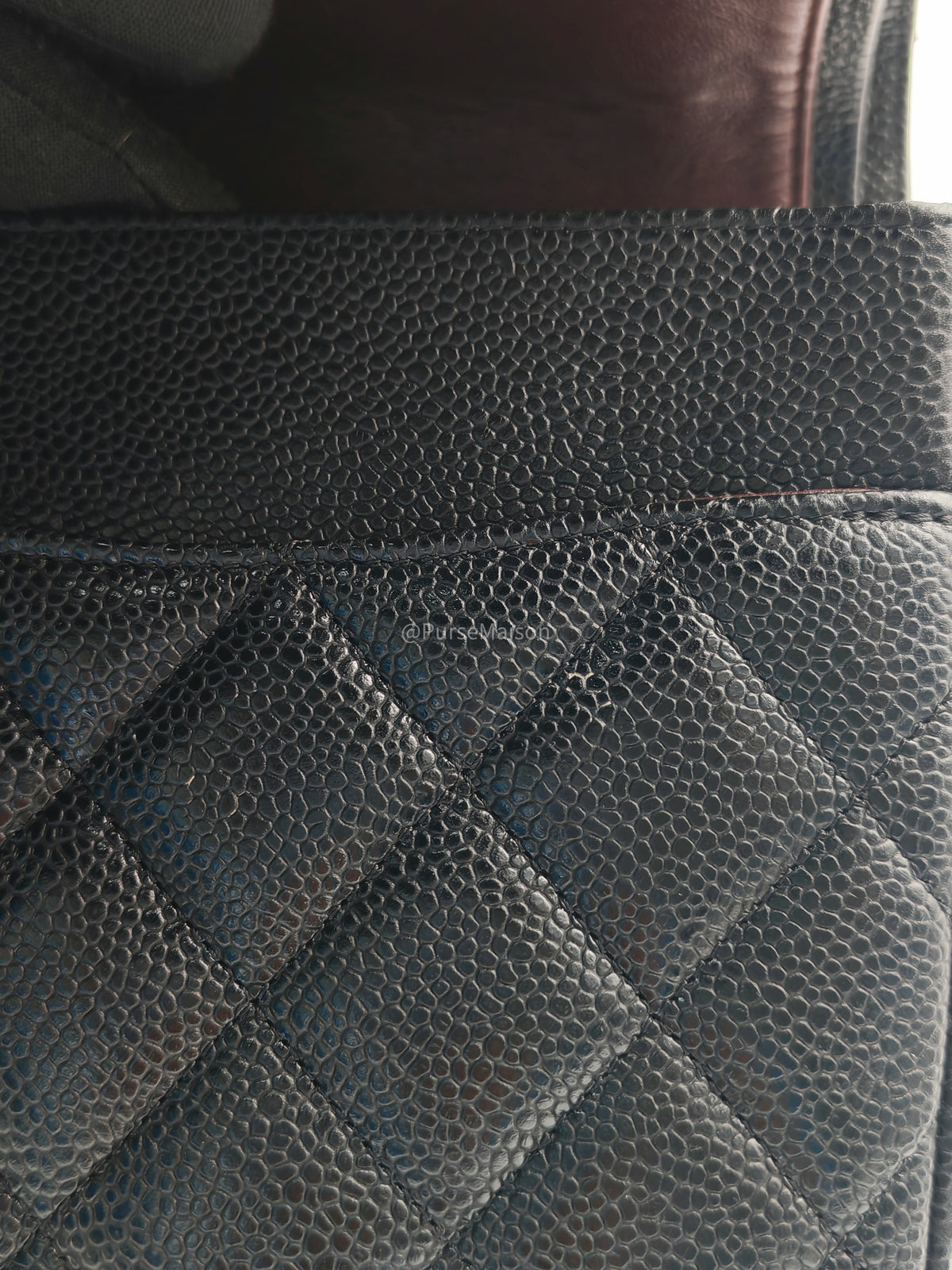 Chanel Classic Doube Flap Jumbo in Black Quilted Caviar Leather and Gold Hardware Series 16 | Purse Maison Luxury Bags Shop