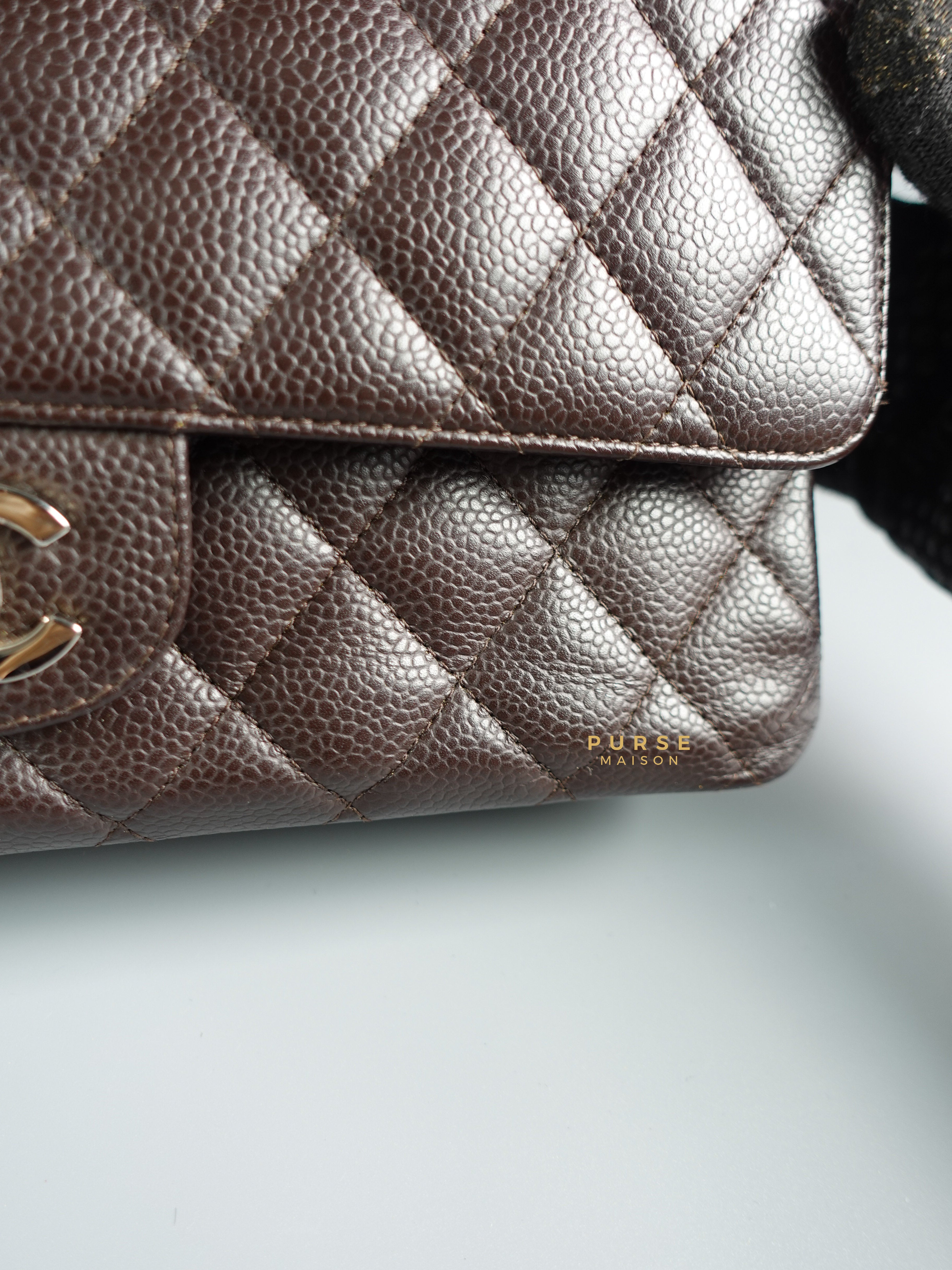 Chanel flap bag online caviar