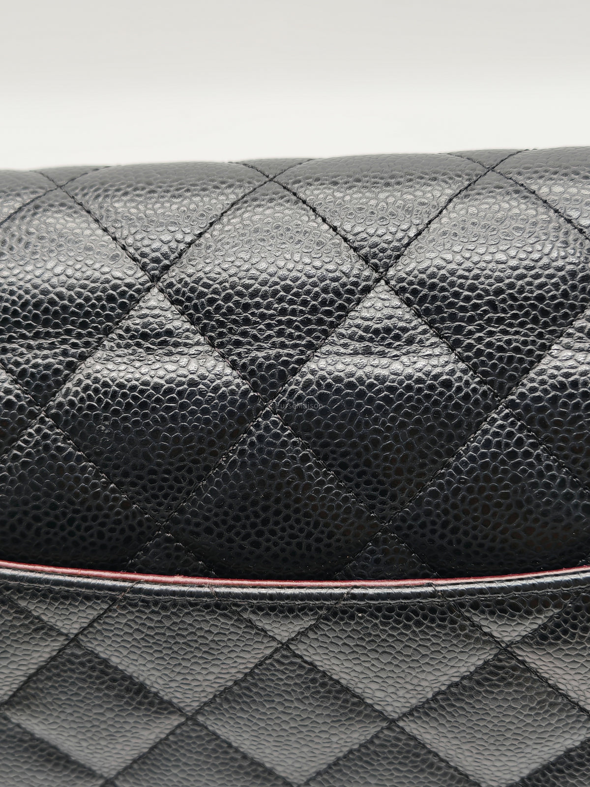Chanel Classic Double Flap Maxi in Black Quilted Caviar Leather and Gold Hardware Series 15 | Purse Maison Luxury Bags Shop