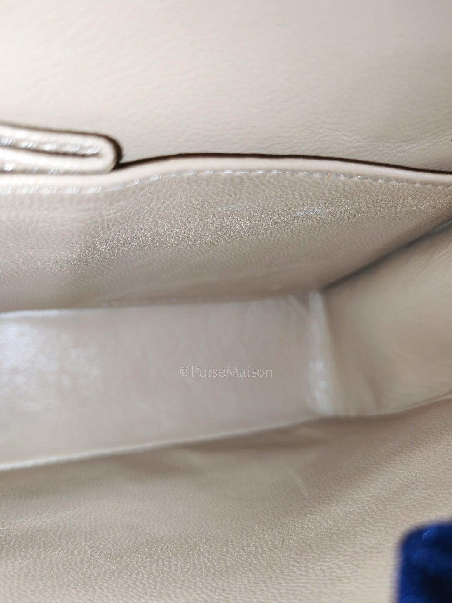 Classic Double Flap Small in Beige Lambskin Leather & Gold Hardware Series 1 | Purse Maison Luxury Bags Shop