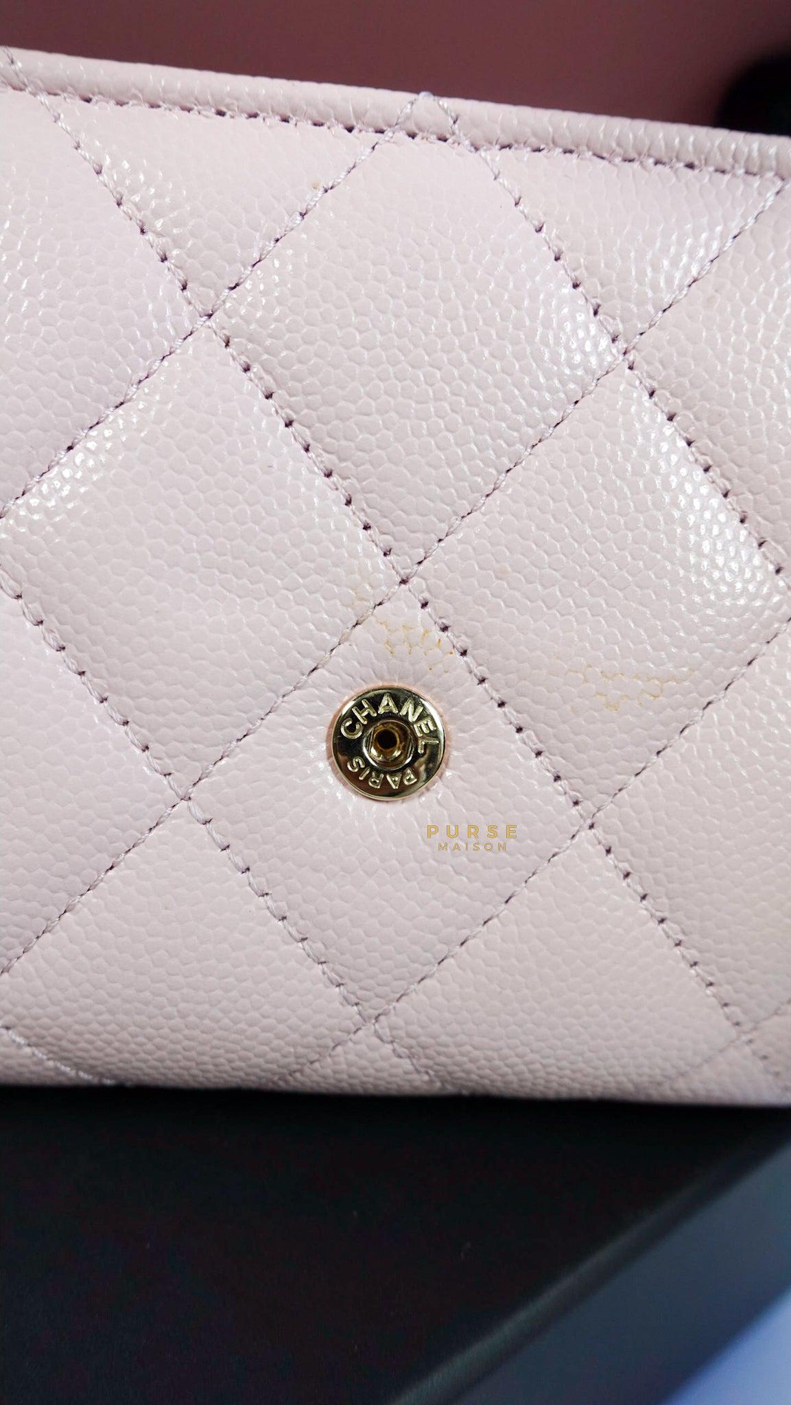 Chanel classic caviar online wallet