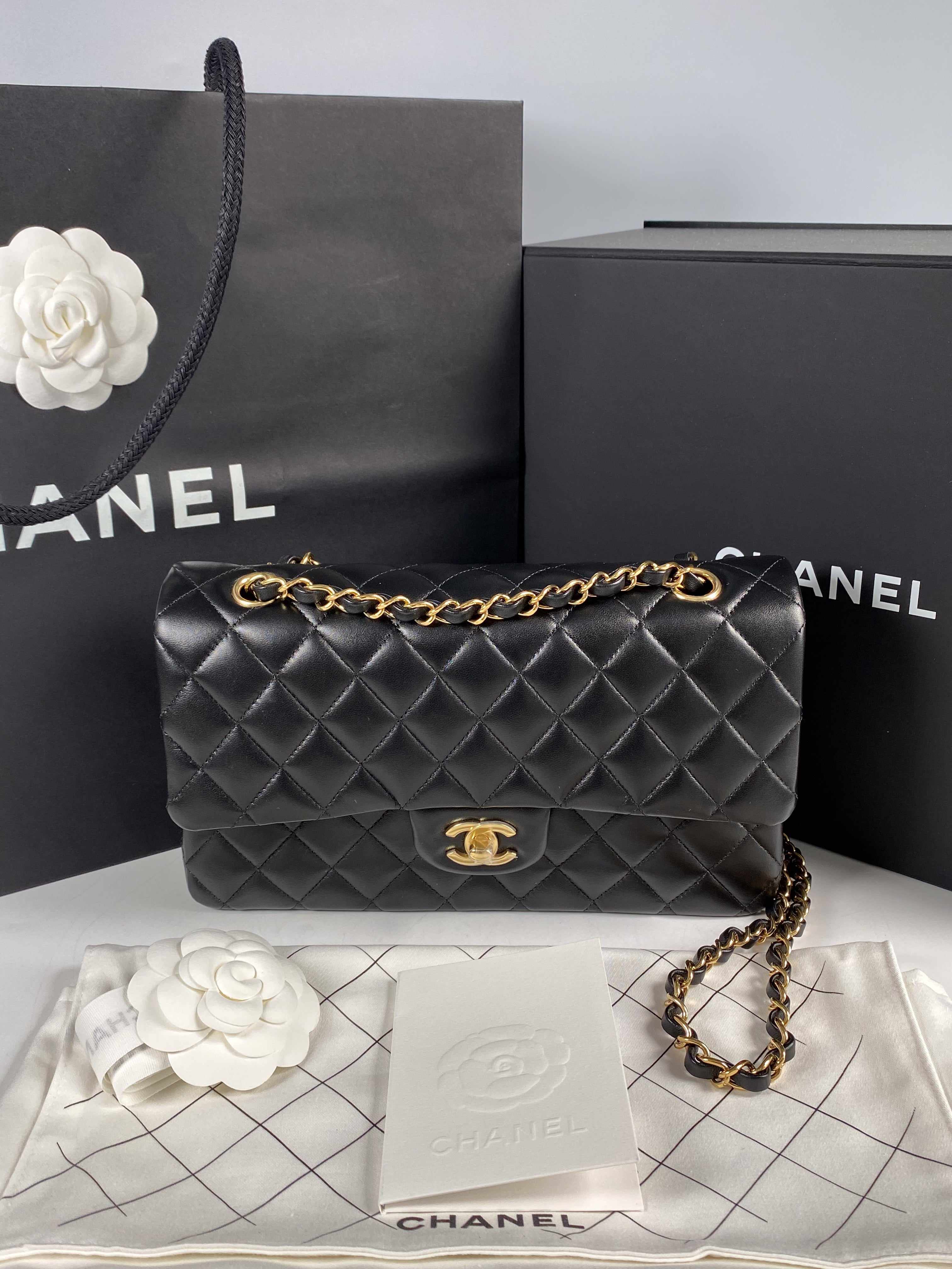 Chanel Classic Medium Double Flap in Lambskin Leather and