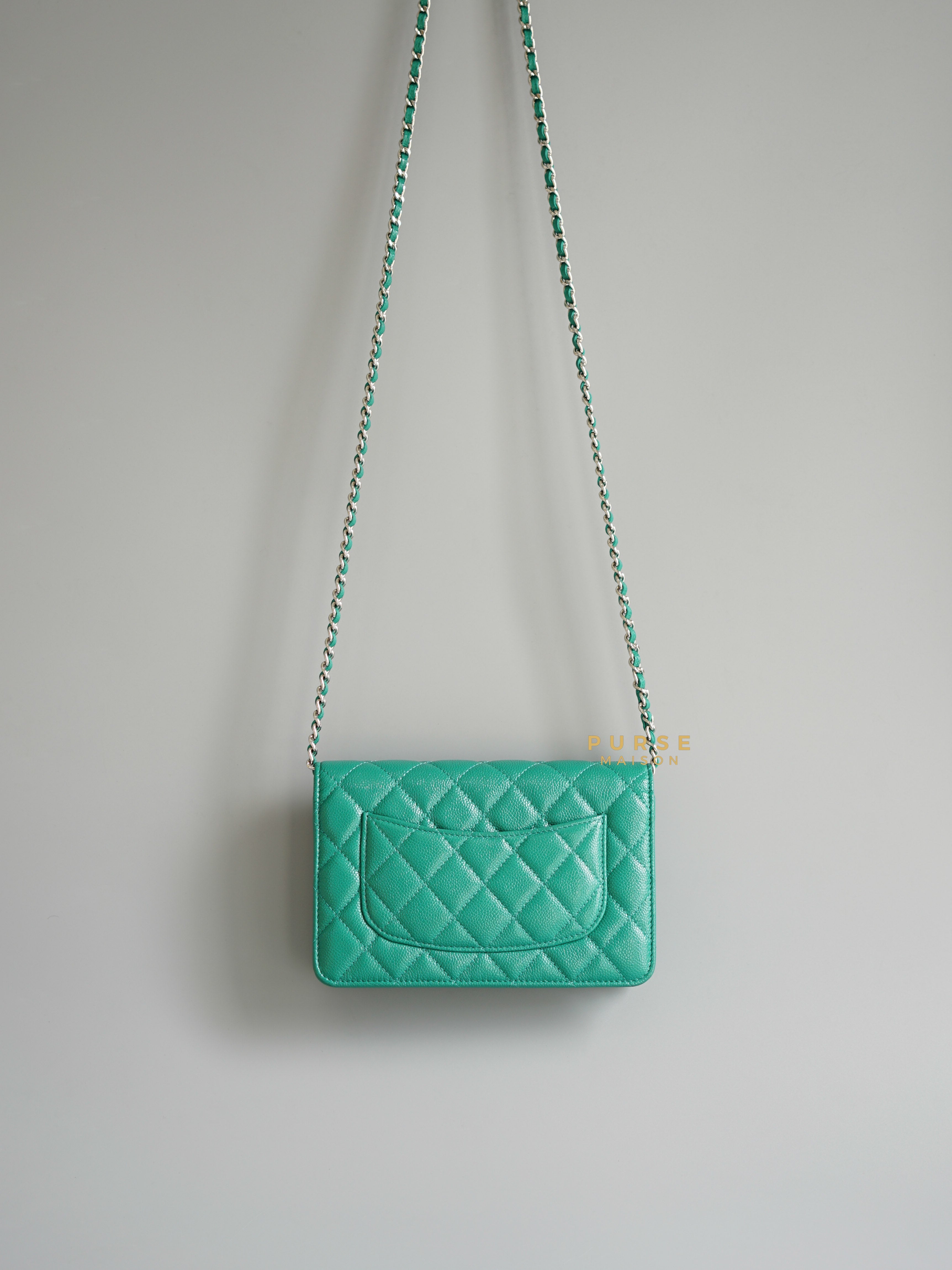 Chanel purse online green