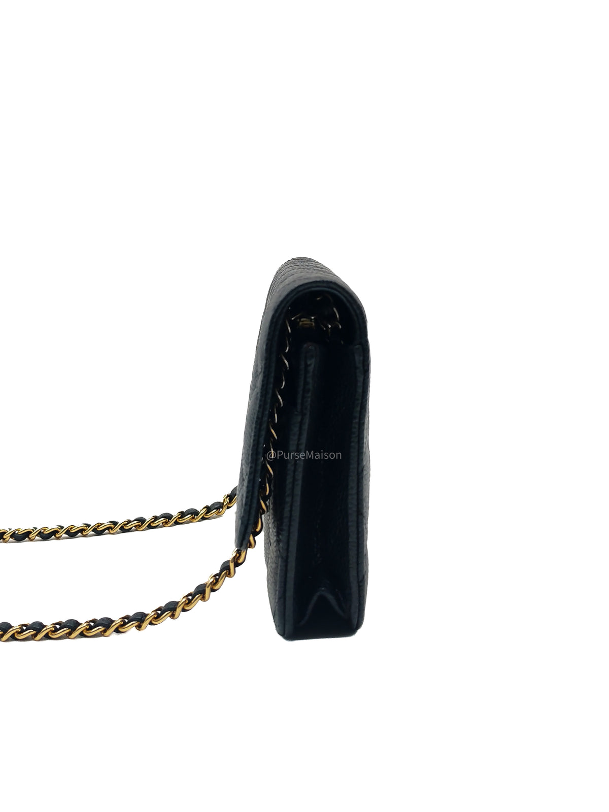 Chanel Classic Wallet on Chain in Black Caviar Leather and Gold Hardware Series 29 | Purse Maison Luxury Bags Shop