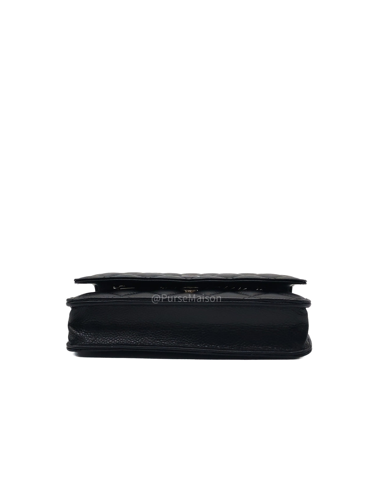 Chanel Classic Wallet on Chain (WOC) Black Caviar Leather Gold Hardware Microchip (EU****3L) | Purse Maison Luxury Bags Shop