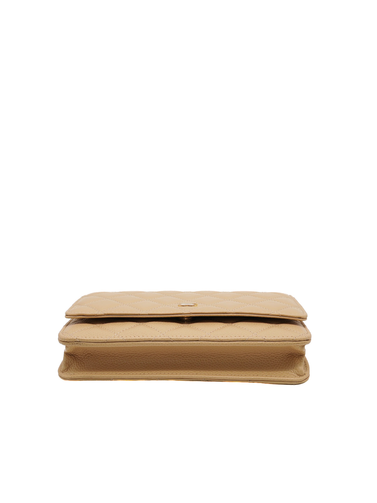 Chanel Classic Wallet On Chain (WOC) in Beige Clair Caviar Leather and Gold Hardware Microchip) | Purse Maison Luxury Bags Shop
