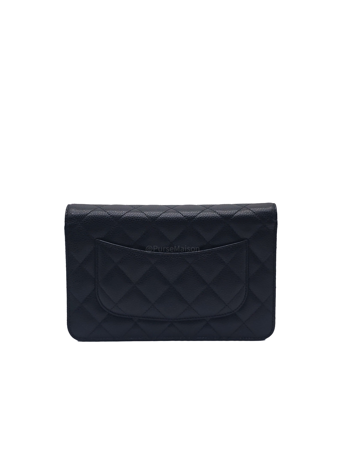 Chanel Classic Wallet on Chain (WOC) in Black Caviar Leather and Gold Hardware Microchip | Purse Maison Luxury Bags Shop