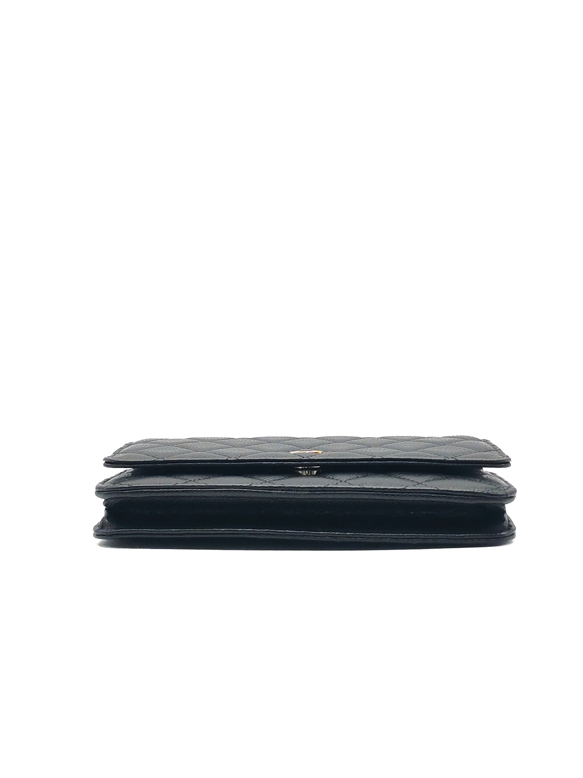 Chanel Classic Wallet on Chain (WOC) in Black Caviar Leather Gold Hardware Microchip (X1***CC) | Purse Maison Luxury Bags Shop