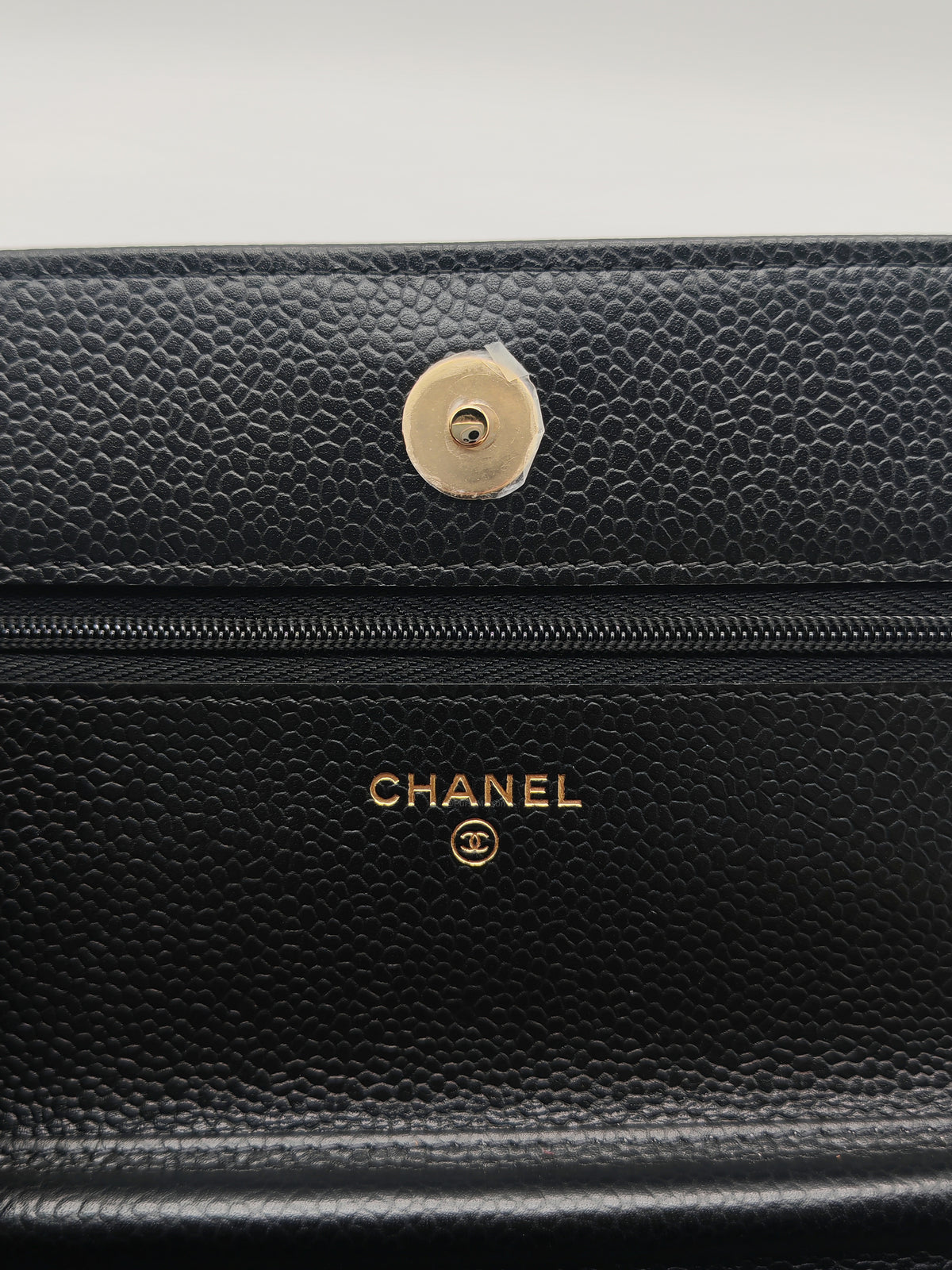 Chanel Classic Wallet on Chain (WOC) in Black Caviar Leather in Gold Hardware Microchip (HK****3L) | Purse Maison Luxury Bags Shop