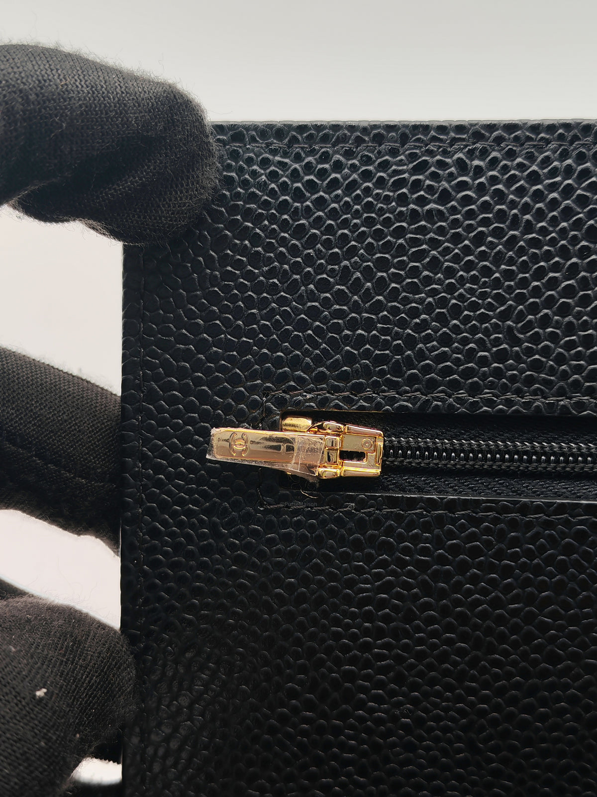 Chanel Classic Wallet on Chain (WOC) in Black Caviar Leather Silver Hardware Series (29****17) | Purse Maison Luxury Bags Shop