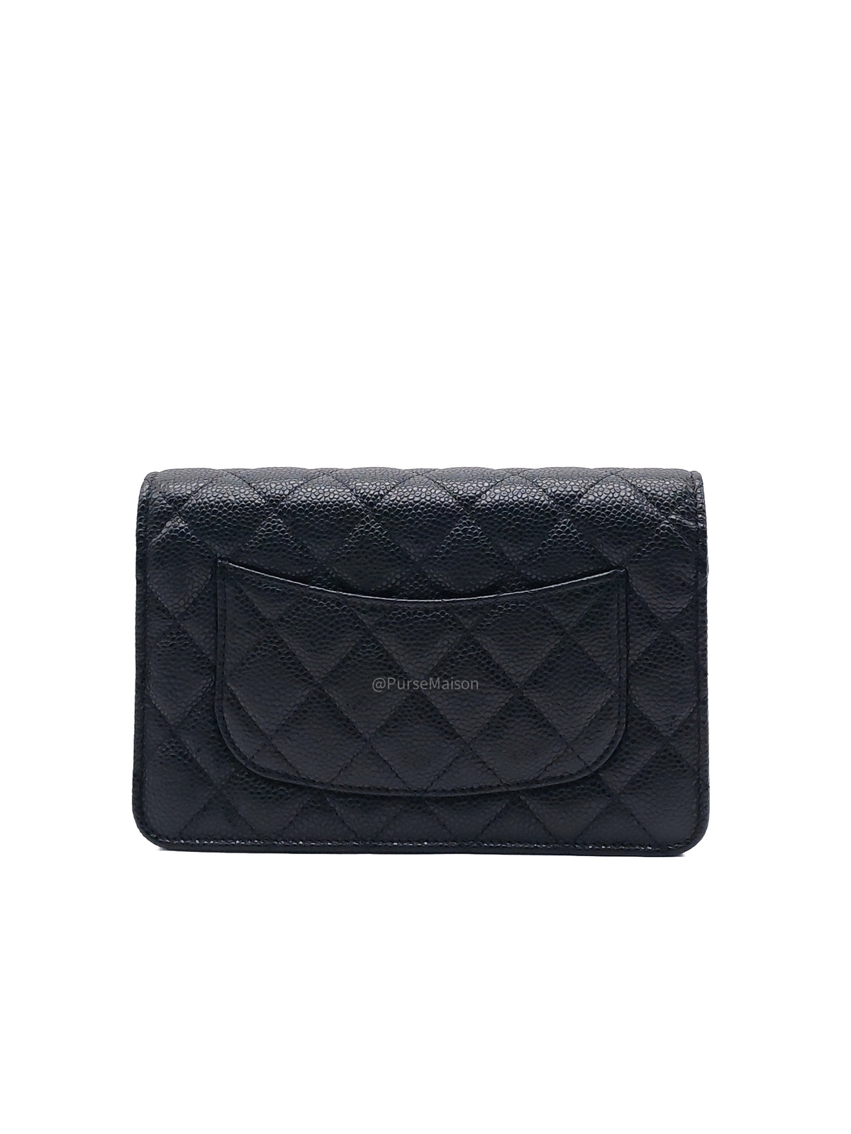 Chanel Classic Wallet on Chan (WOC) in Black Caviar Leather Gold Hardware (Series 29) | Purse Maison Luxury Bags Shop