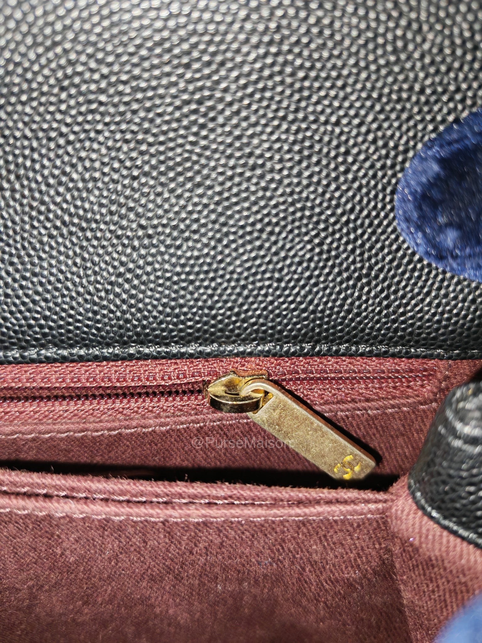 Chanel Coco Handle Small in Black Caviar Leather and Gold Hardware Series 25 | Purse Maison Luxury Bags Shop