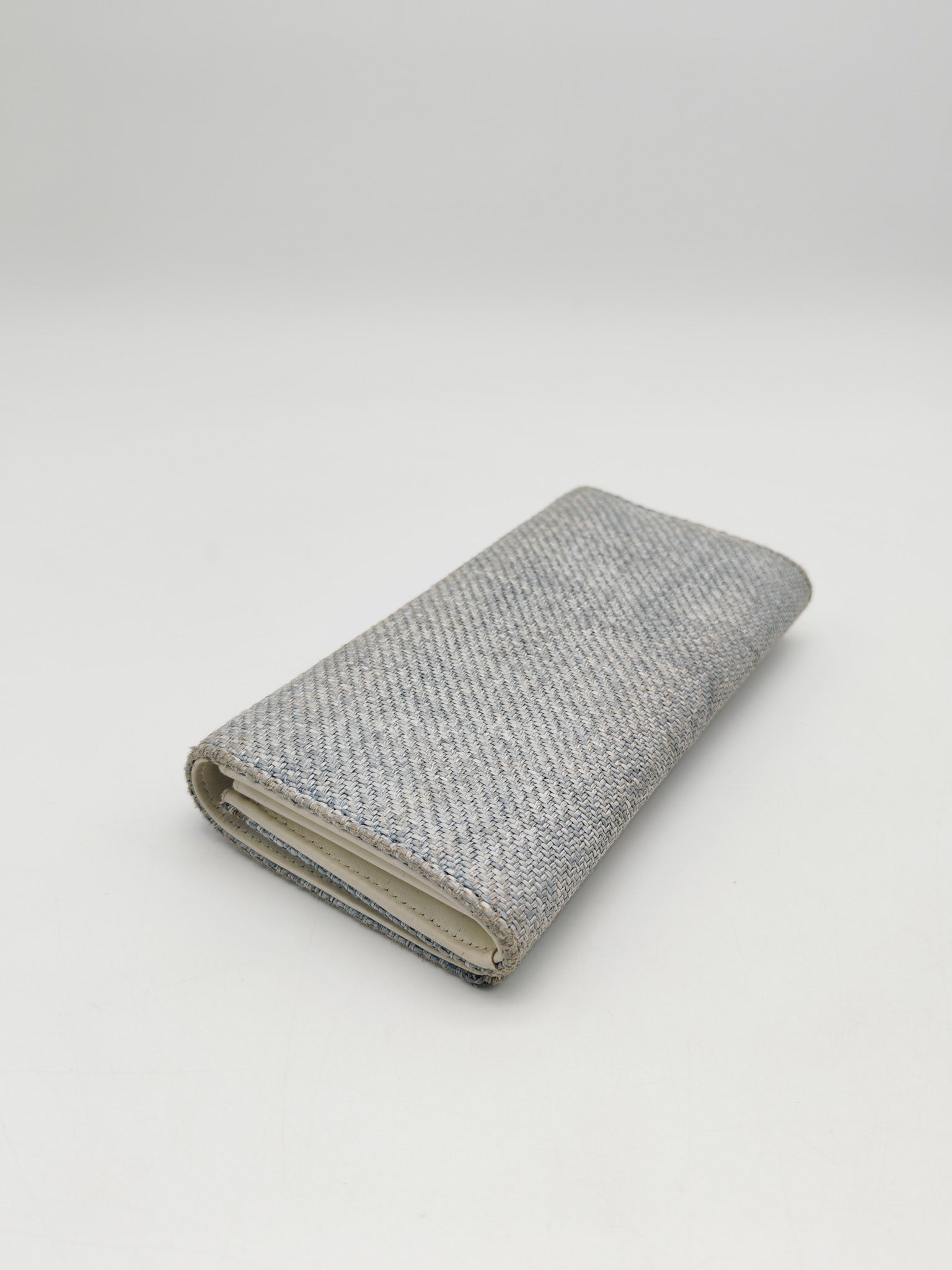 Deuville Long Wallet in Tweed Fabric Canvas Series 18 | Purse Maison Luxury Bags Shop