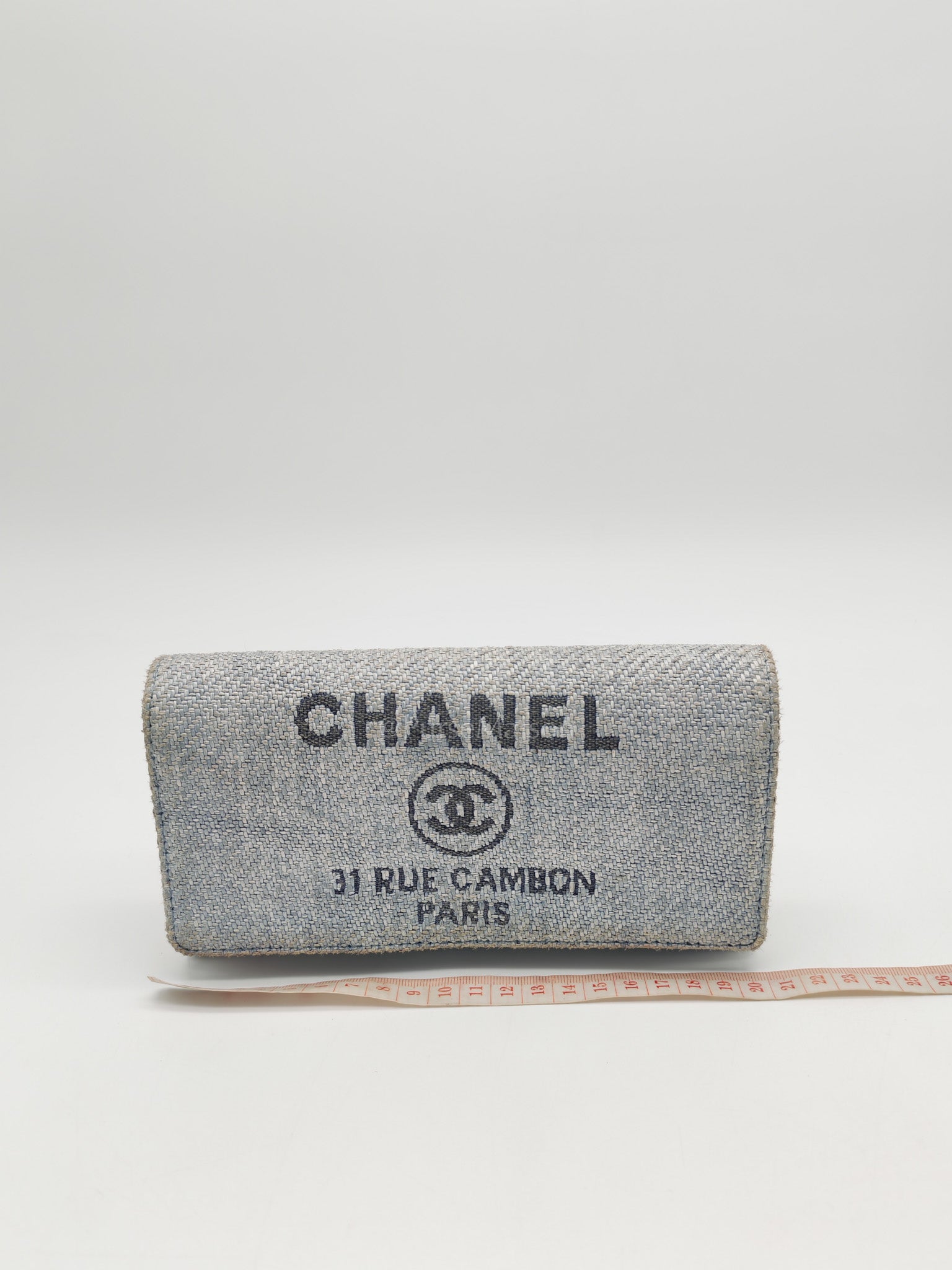 Deuville Long Wallet in Tweed Fabric Canvas Series 18 | Purse Maison Luxury Bags Shop