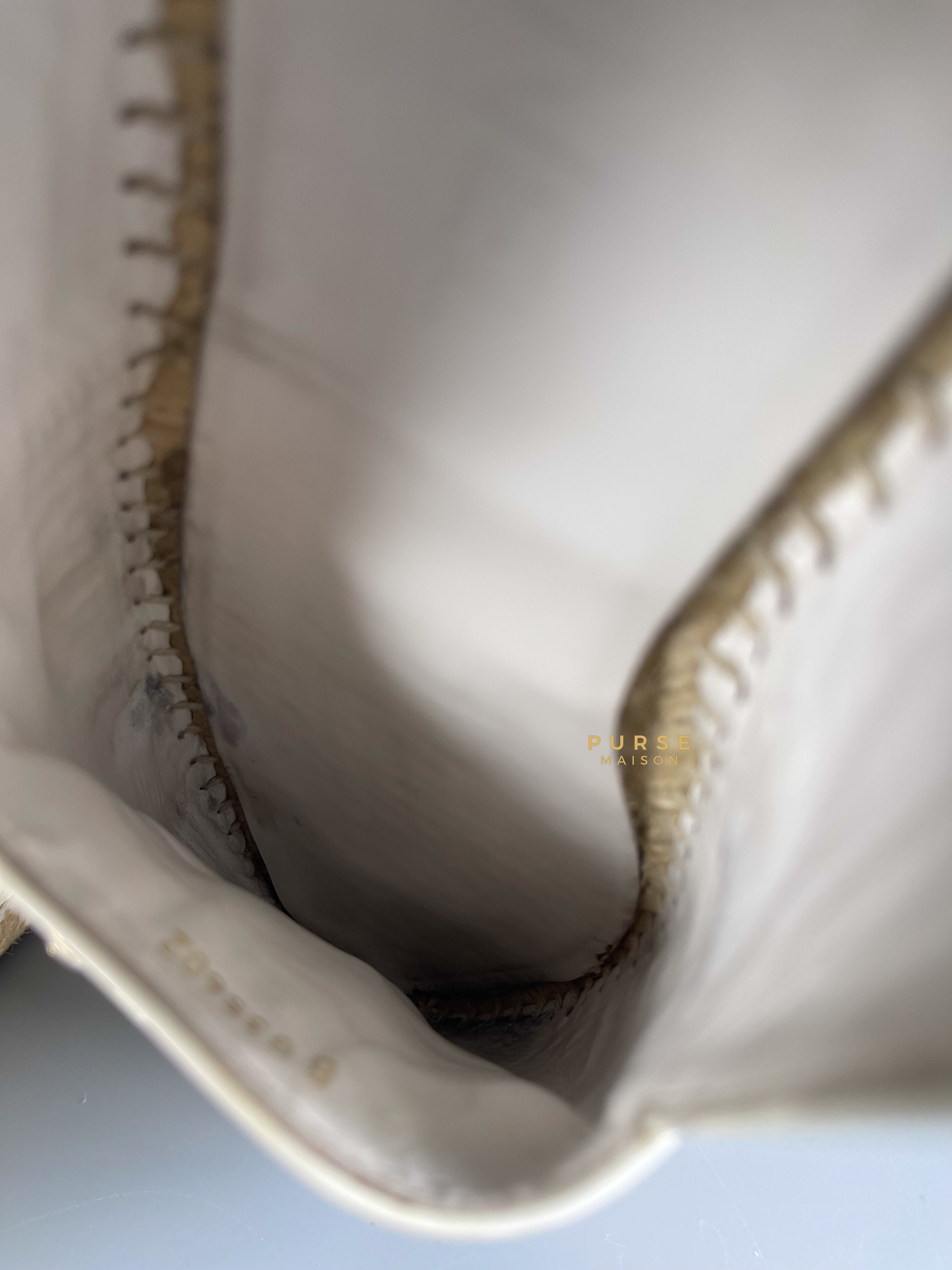 Chanel Espadrilles White Lambskin with Swarovski (Limited Ed) Size 38 EU (24cm) | Purse Maison Luxury Bags Shop