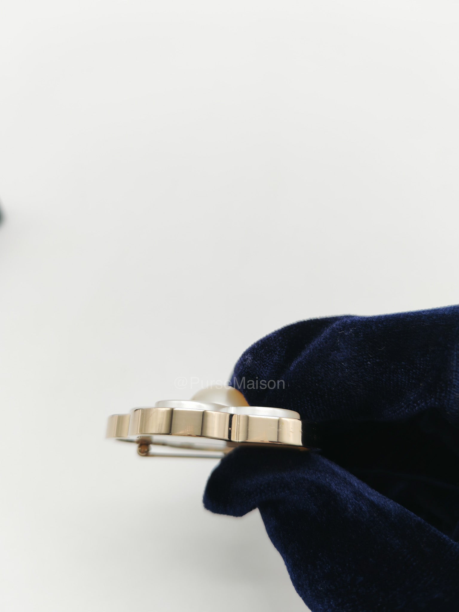 Chanel Fleur de Camelia in Light Gold Hardware Brooch | Purse Maison Luxury Bags Shop