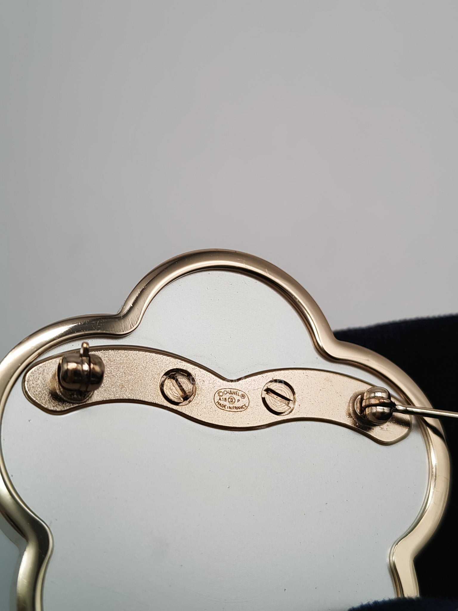 Chanel Fleur de Camelia in Light Gold Hardware Brooch | Purse Maison Luxury Bags Shop
