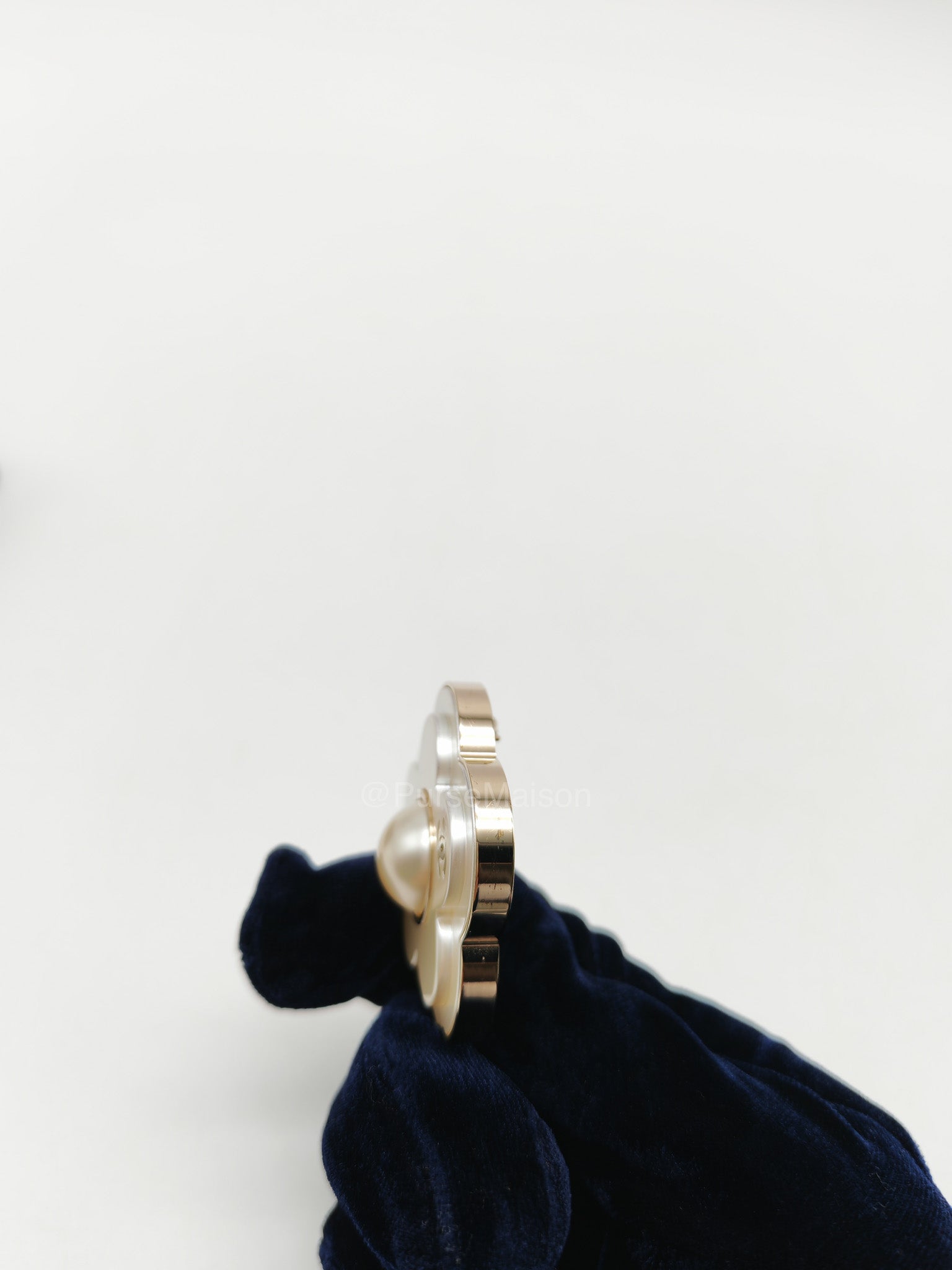 Chanel Fleur de Camelia in Light Gold Hardware Brooch | Purse Maison Luxury Bags Shop