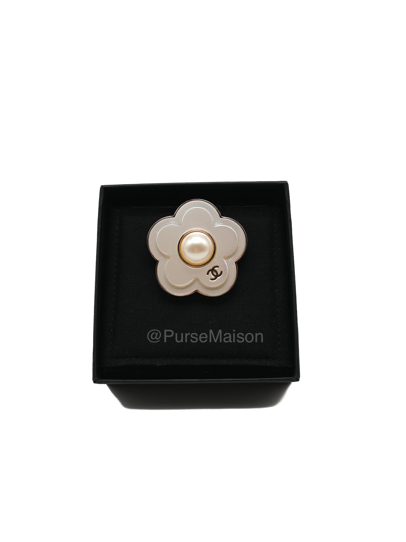 Chanel Fleur de Camelia in Light Gold Hardware Brooch | Purse Maison Luxury Bags Shop