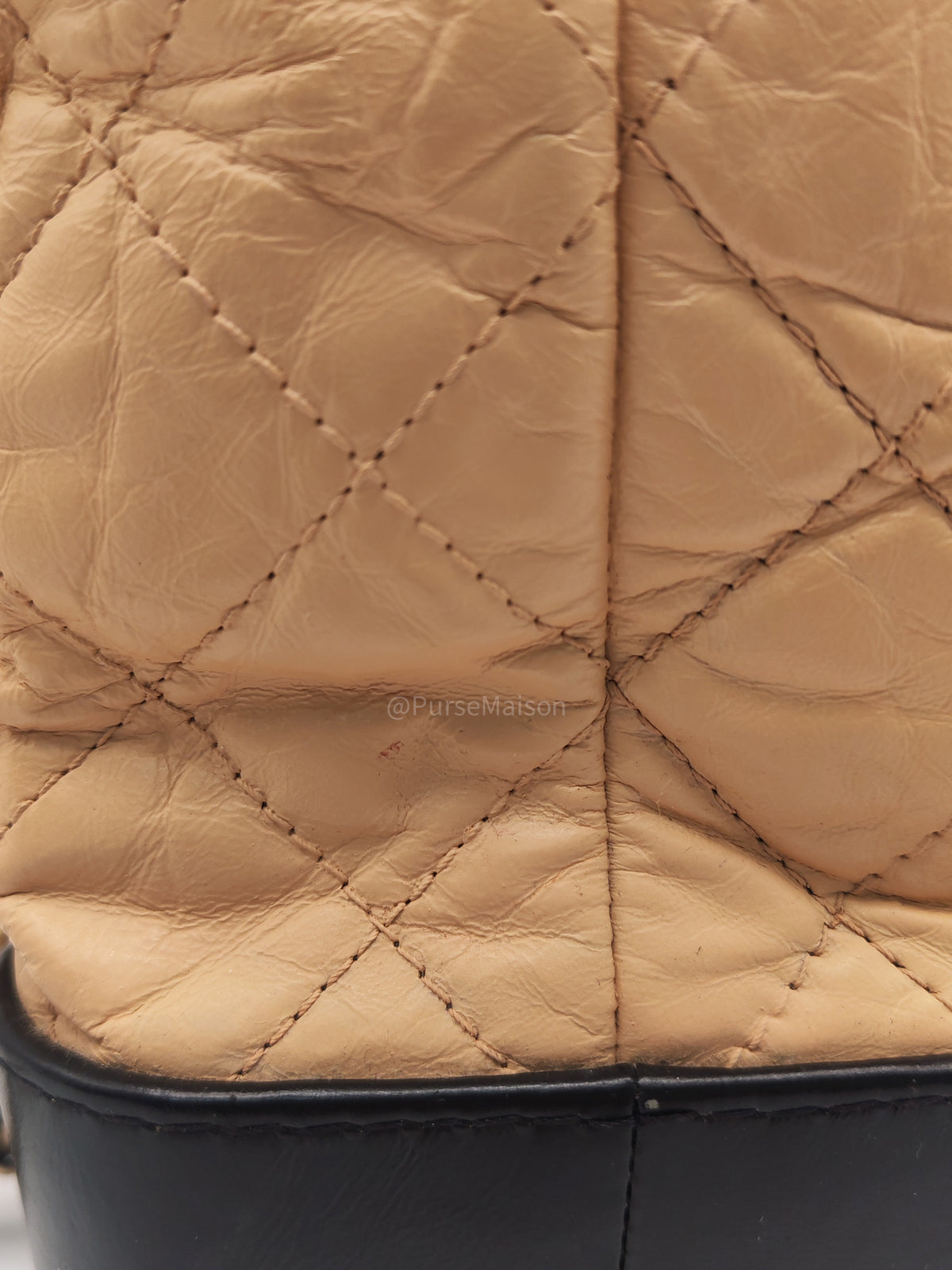 Chanel Gabrielle Backpack Small in Beige Aged Calfskin Leather Mix Hardware (Series 25) | Purse Maison Luxury Bags Shop