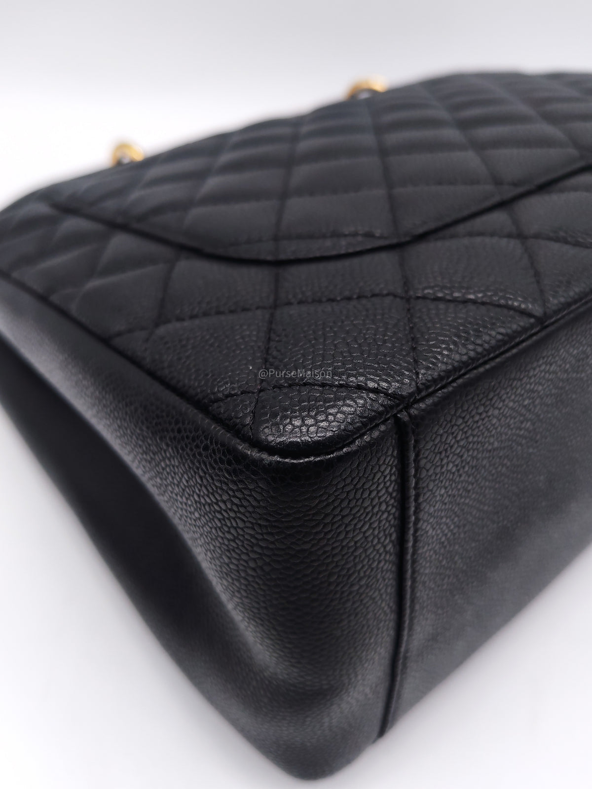 Chanel Grand Shopping Tote Bag (GST) in Black Quilted Caviar Leather Gold Hardware (Series 19) | Purse Maison Luxury Bags Shop