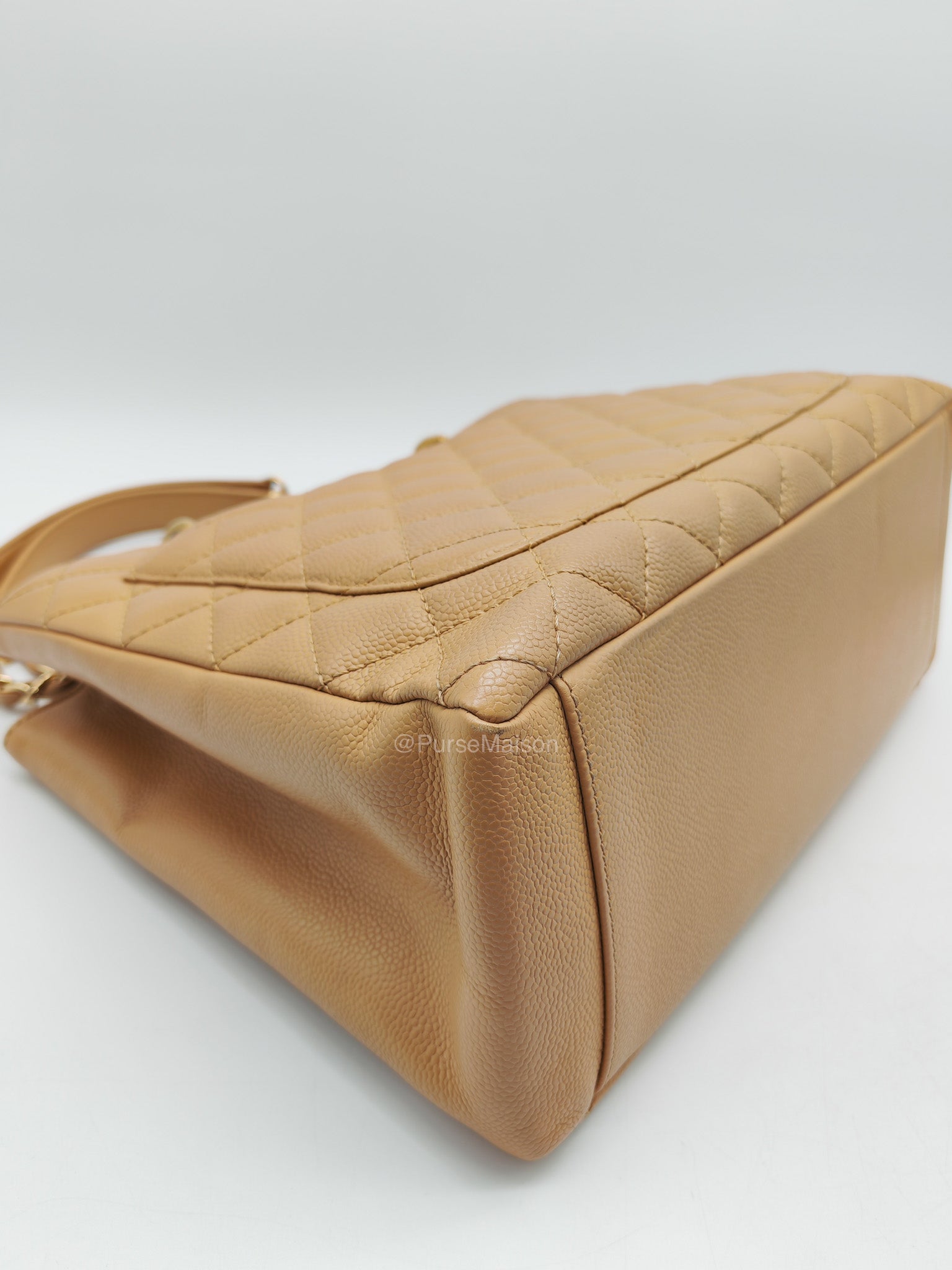 Chanel Grand Shopping Tote Bag (GST) in Dark Beige Caviar Leather Gold Hardware (Series 11) | Purse Maison Luxury Bags Shop