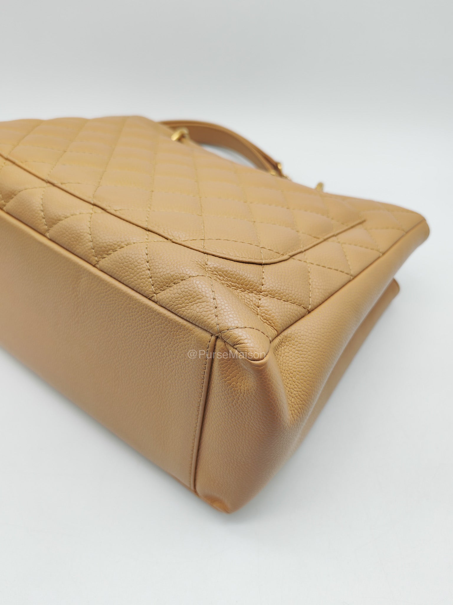 Chanel Grand Shopping Tote Bag (GST) in Dark Beige Caviar Leather Gold Hardware (Series 11) | Purse Maison Luxury Bags Shop