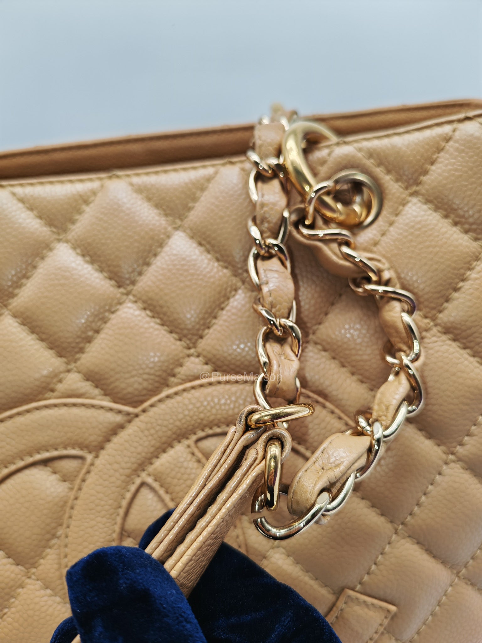 Chanel Grand Shopping Tote Bag (GST) in Dark Beige Caviar Leather Gold Hardware (Series 11) | Purse Maison Luxury Bags Shop
