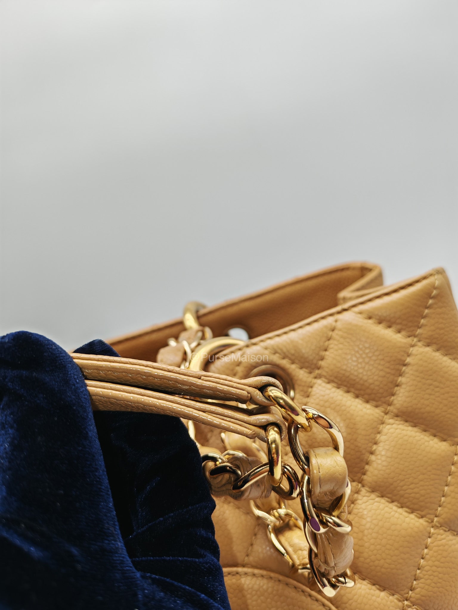 Chanel Grand Shopping Tote Bag (GST) in Dark Beige Caviar Leather Gold Hardware (Series 11) | Purse Maison Luxury Bags Shop