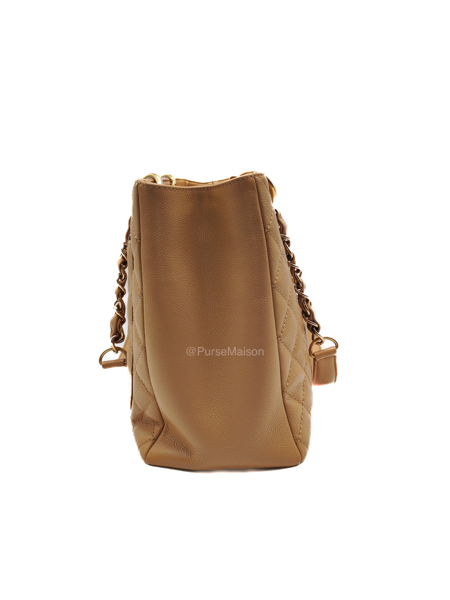 Chanel Grand Shopping Tote Bag (GST) in Dark Beige Caviar Leather Gold Hardware (Series 11) | Purse Maison Luxury Bags Shop
