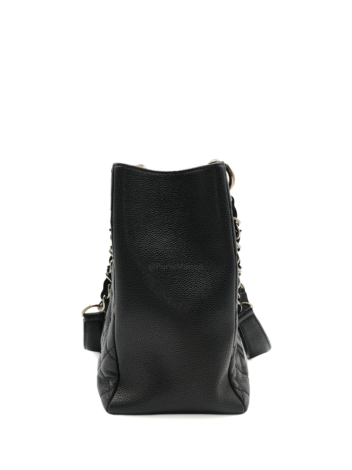 Chanel Grand Shopping Tote (GST) in Black Quilted Caviar Leather and Silver Hardware Series 19 | Purse Maison Luxury Bags Shop