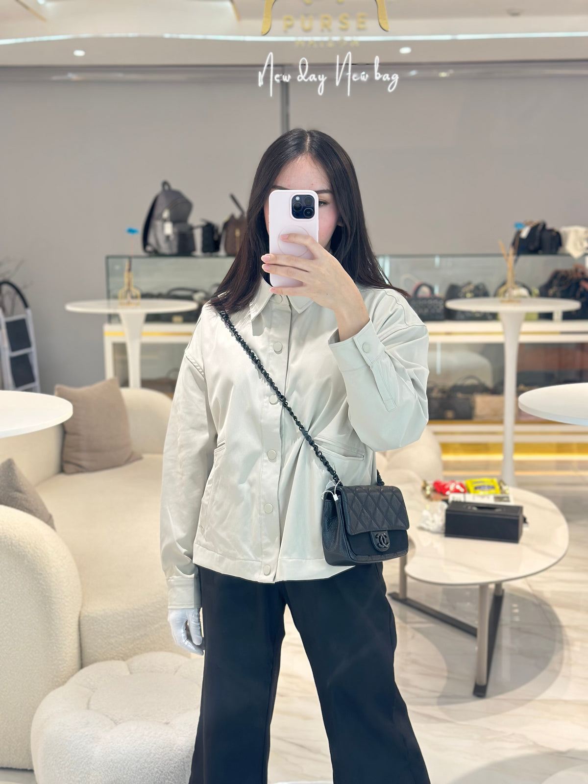 Chanel Incognito Mini Square Flap Bag in Black Caviar Leather and So Black Hardware Series 29 | Purse Maison Luxury Bags Shop