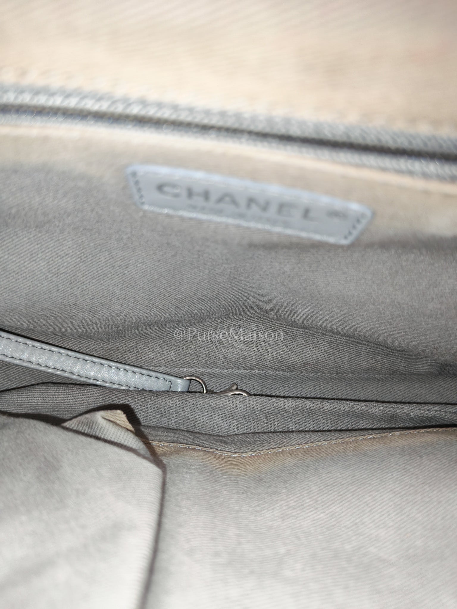 Chanel Iridescent Quilted Calfskin Leather Camera Bag and Silver Hardware Series 16 | Purse Maison Luxury Bags Shop
