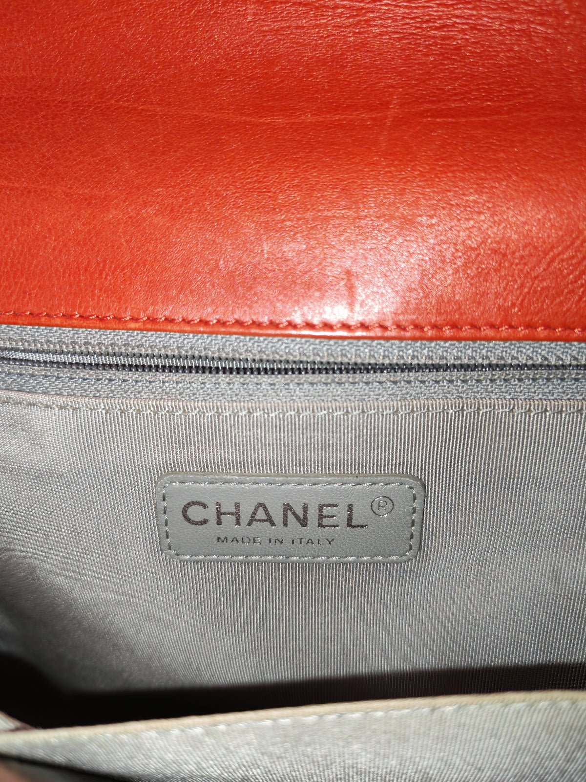 Chanel Le Boy New Medium in Red Diamond Stitch Calfskin Leather Ruthenium Hardware (Series 18) | Purse Maison Luxury Bags Shop
