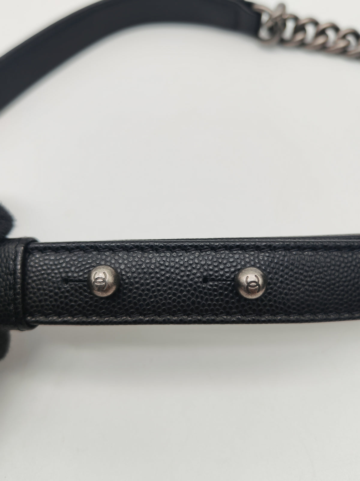 Chanel Le Boy Small in Black Quilted Caviar Leather and Ruthenium Hardware Microchip (TK***XA) | Purse Maison Luxury Bags Shop