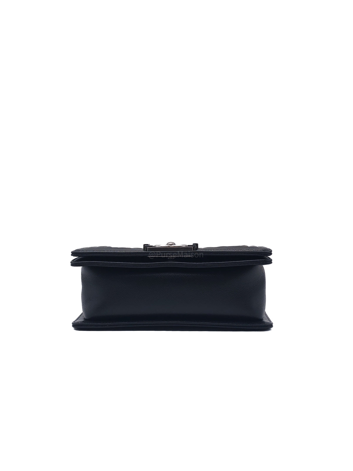 Chanel Le Boy Small in Black Quilted Caviar Leather and Ruthenium Hardware Microchip (TK***XA) | Purse Maison Luxury Bags Shop